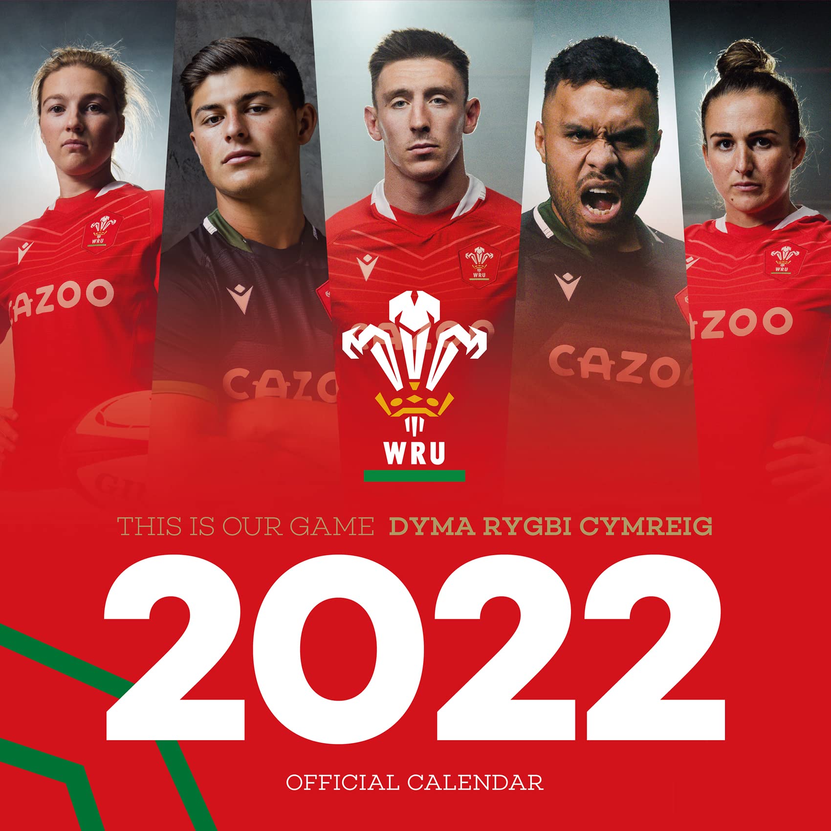 Official Welsh Rugby Union 2022 Calendar - Month To View Square Wall Calendar (The Official Welsh Rugby Union Square Calendar 2022) Books