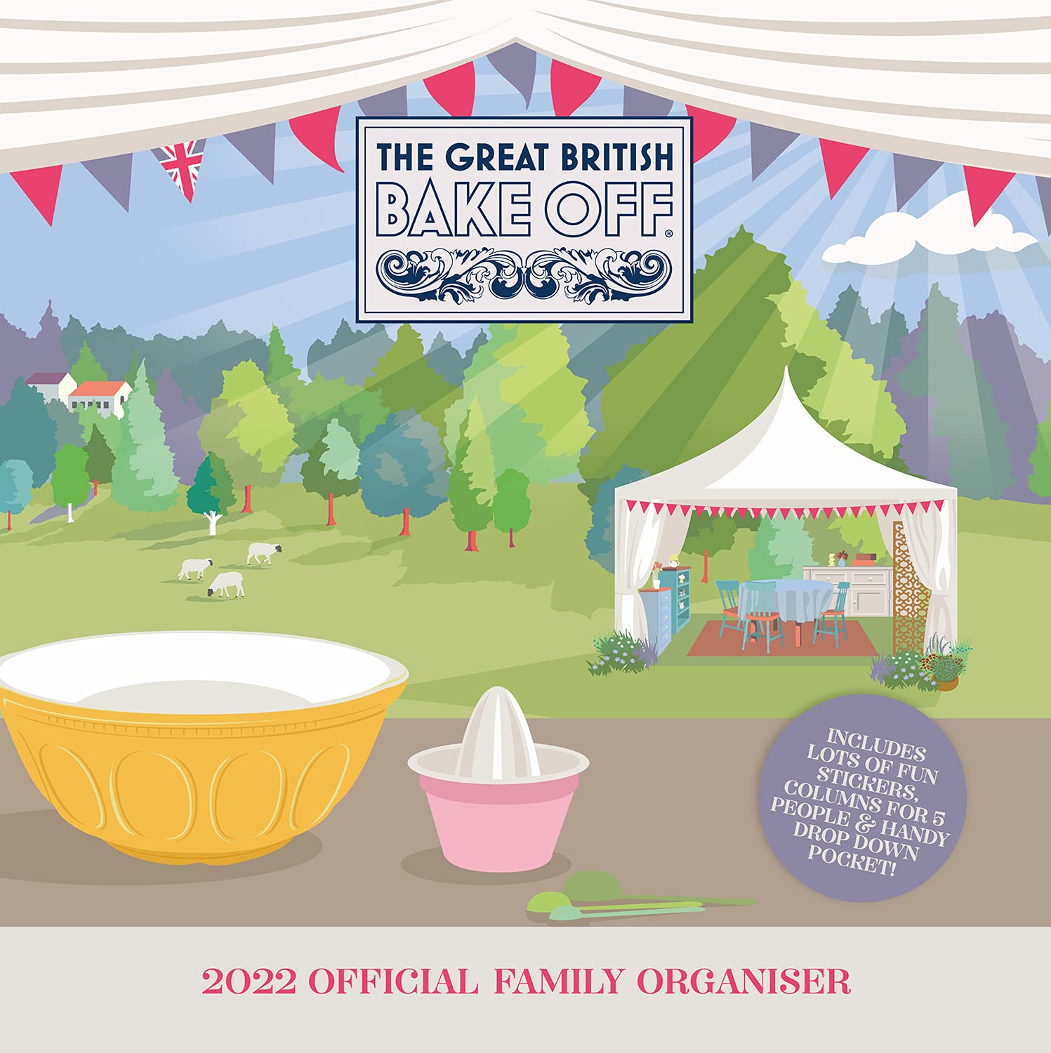 Official Great British Bake Off 2022 Calendar - Month To View Family Wall Planner 5 Column Organiser (The Official Great British Bake Off Family Organiser Square Calendar 2022) Books
