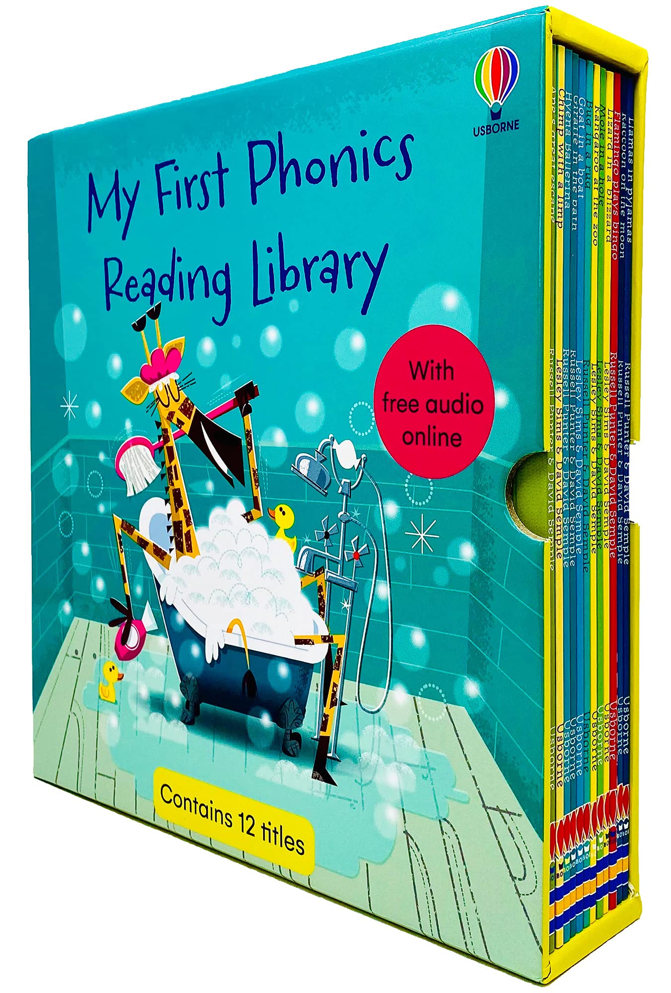Usborne My First Phonics Reading Library 12-Bücher-Sammelbox-Set (Phonics Readers) (MIT KOSTENLOSEM AUDIO ONLINE) Young adult books