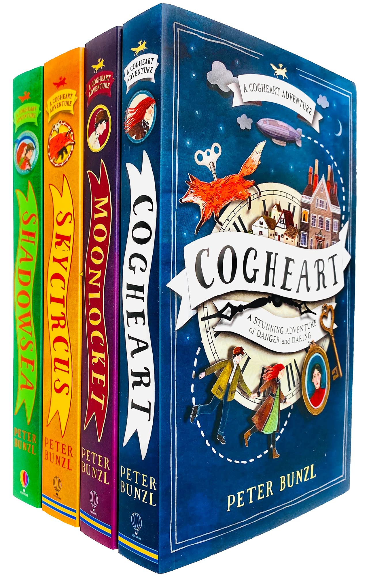 The Cogheart Adventures 4 Books Collection Set von Peter Bunzl (Cogheart, Moonlocket, Skycircus & Shadowsea) Action & Adventure