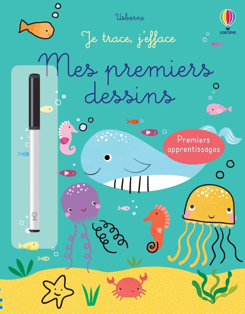 Mes premiers dessins - Je trace, j'efface book