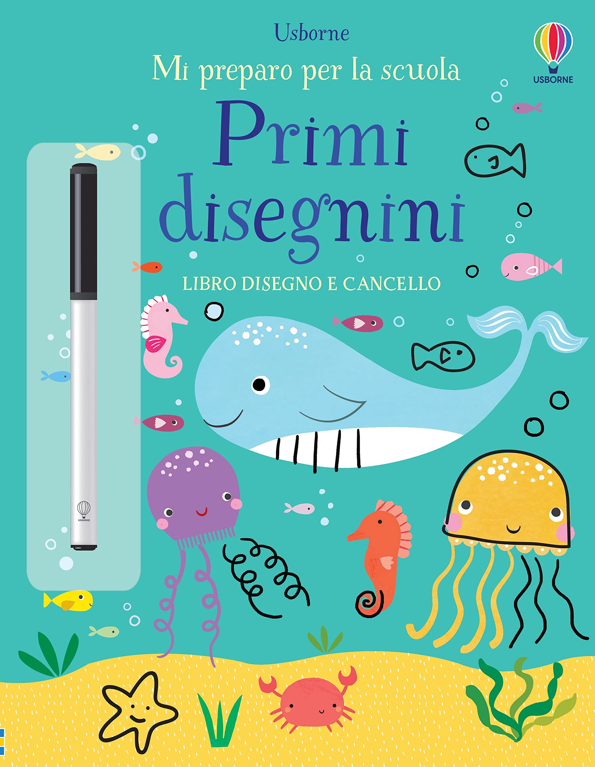 Primi disegnini. Mi preparo per la scuola. Ediz. a colori. Con pennarello book