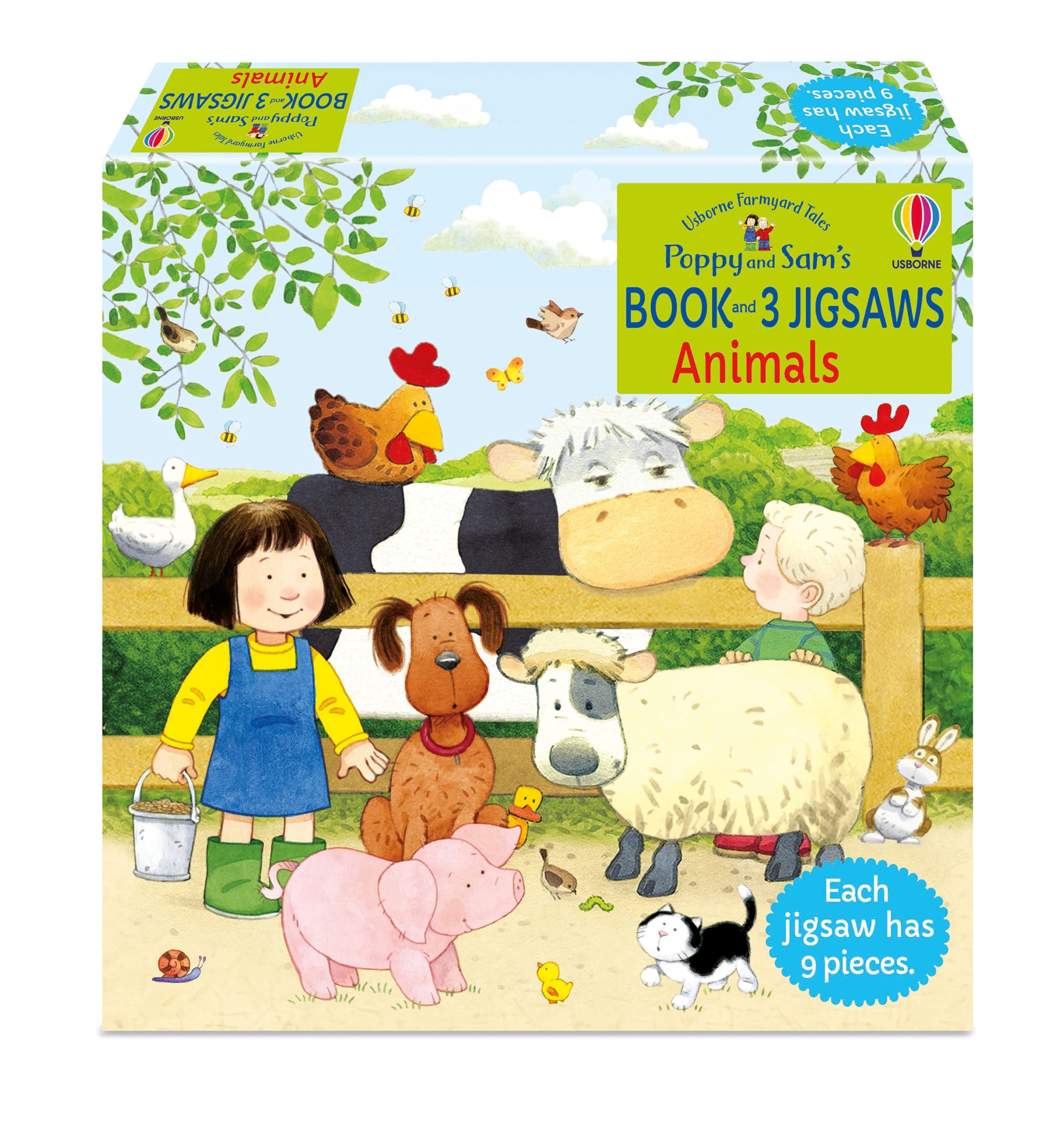 Poppy and Sam's Book and 3 Jigsaws: Animals: Poppy and Sam Animals (Farmyard Tales Poppy and Sam) Parents & Children