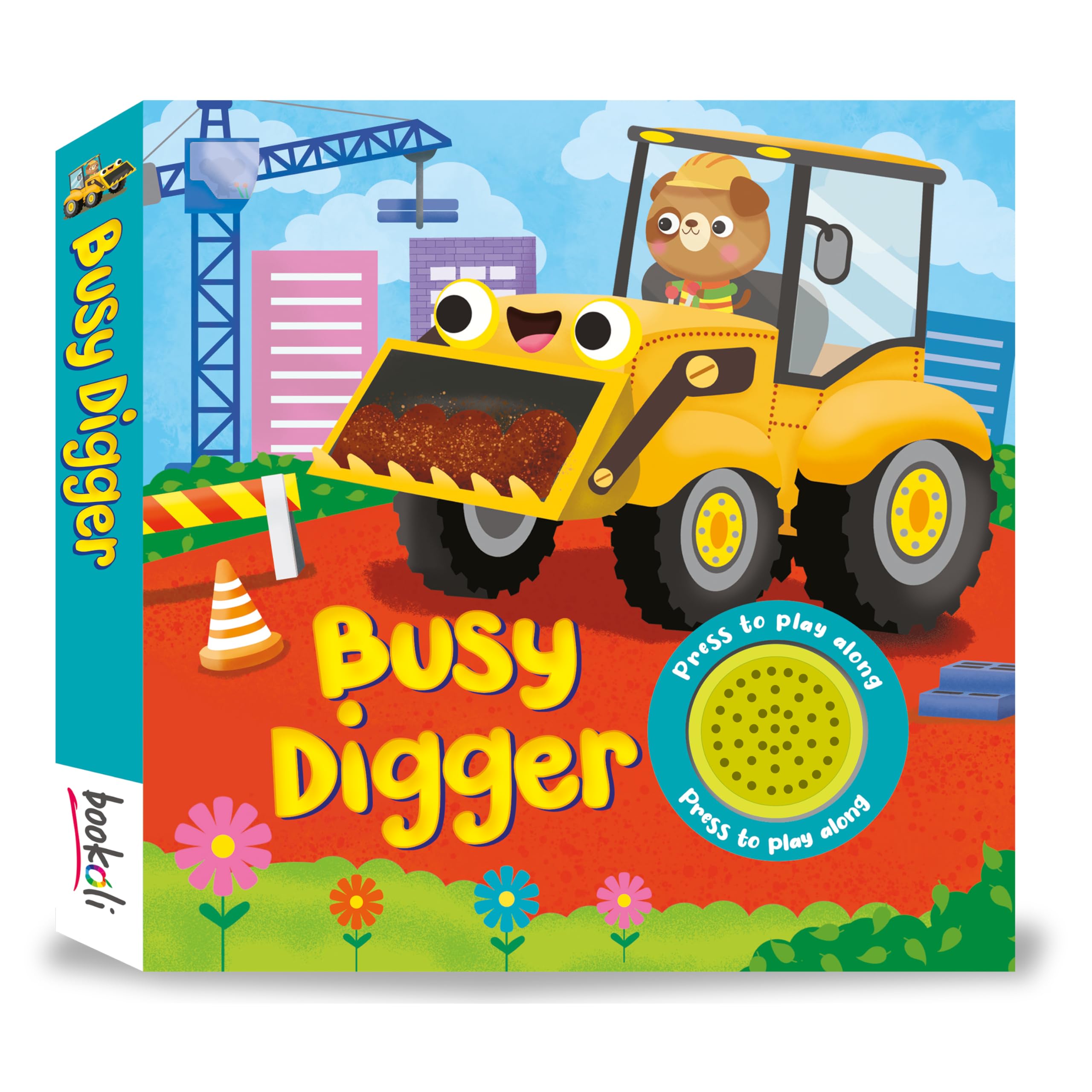 Busy Digger Sound Book for Toddlers | Construction Vehicle Board Book with Sounds | Perfect Gift for Boys | Childrens Book with Vehicle Sound book
