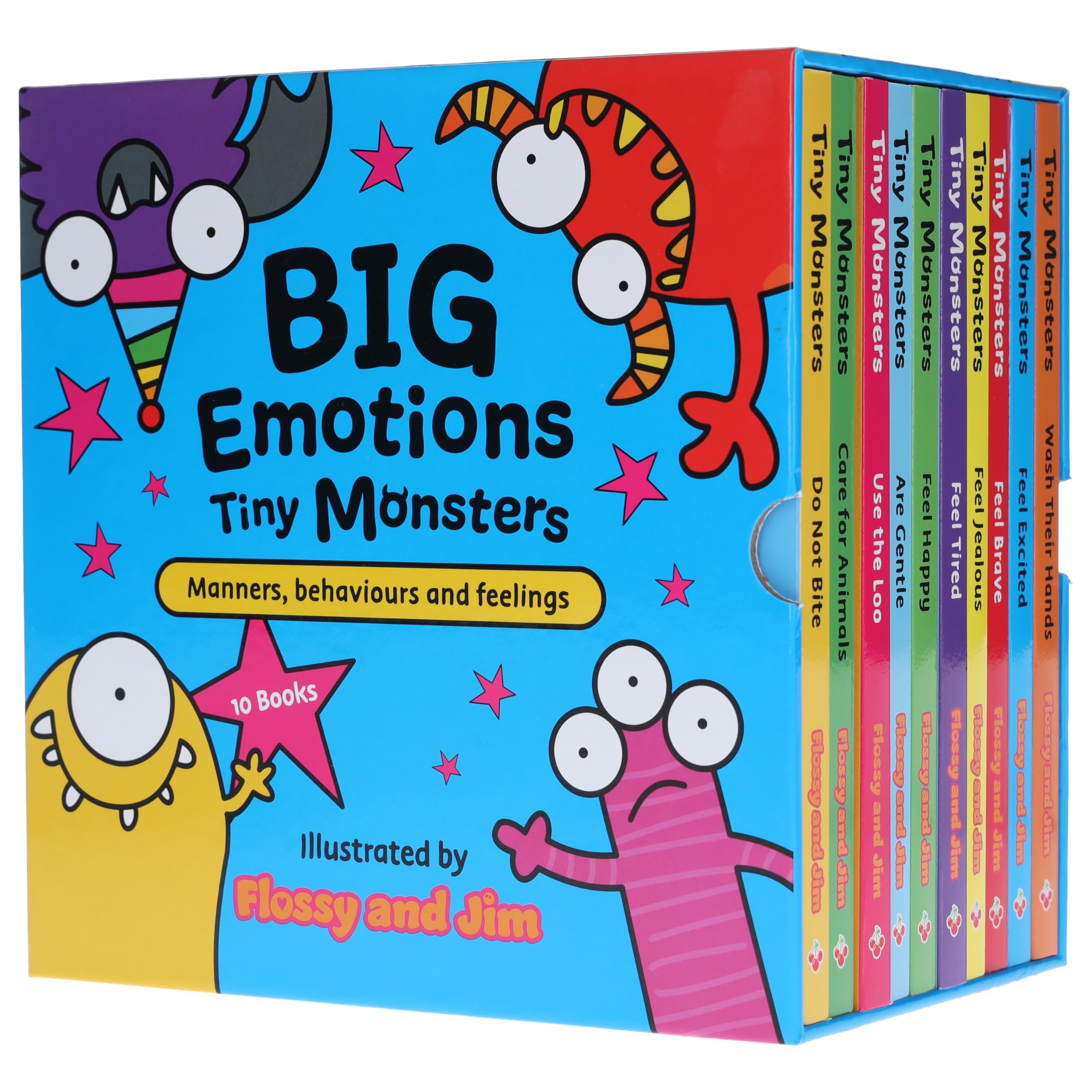 Big Emotions Tiny Monsters 10-Book Collection: Manners, Behaviours and Feelings Eroticism