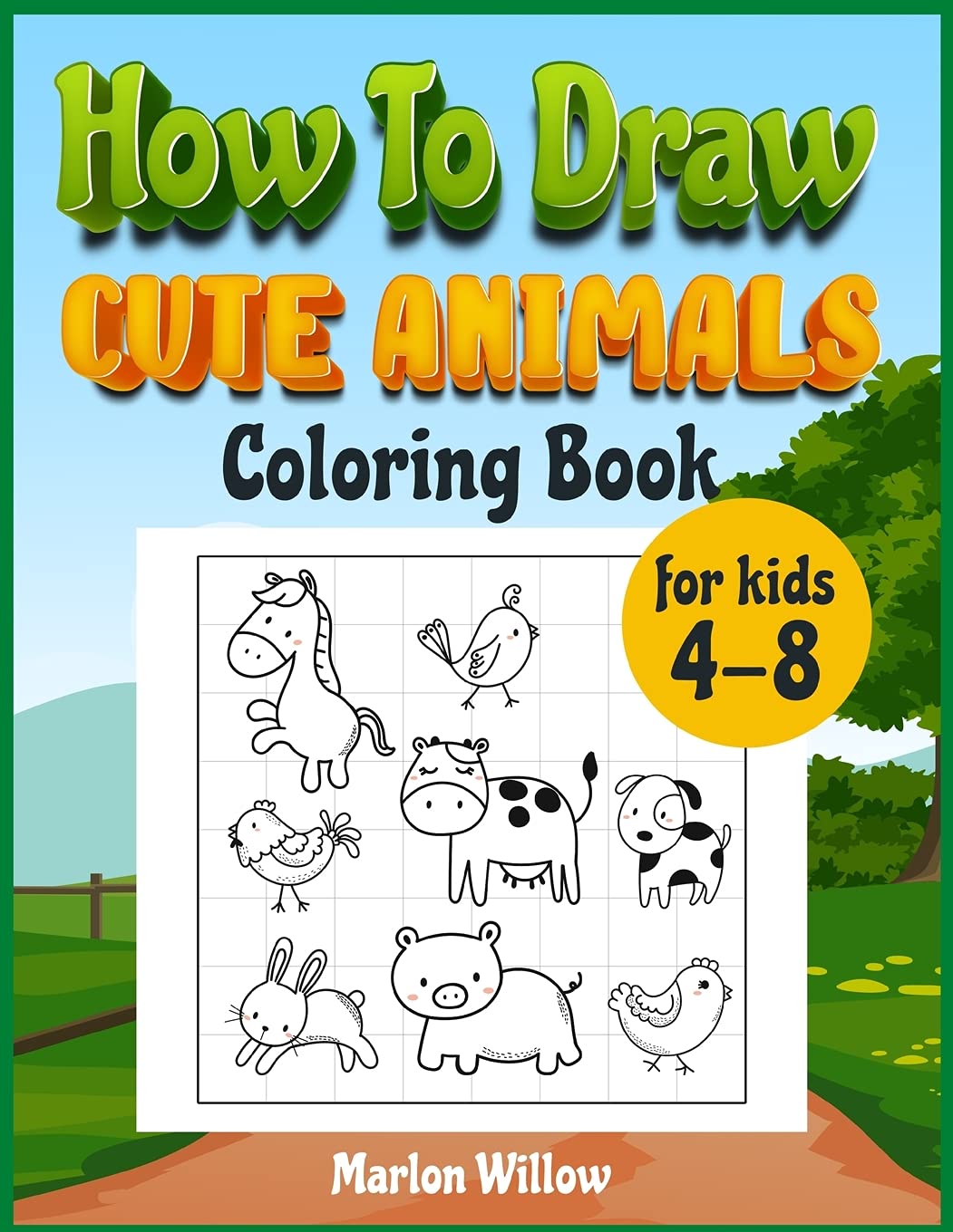 How to draw cute animals  coloring book for kids 4-8 Novels & Short Stories