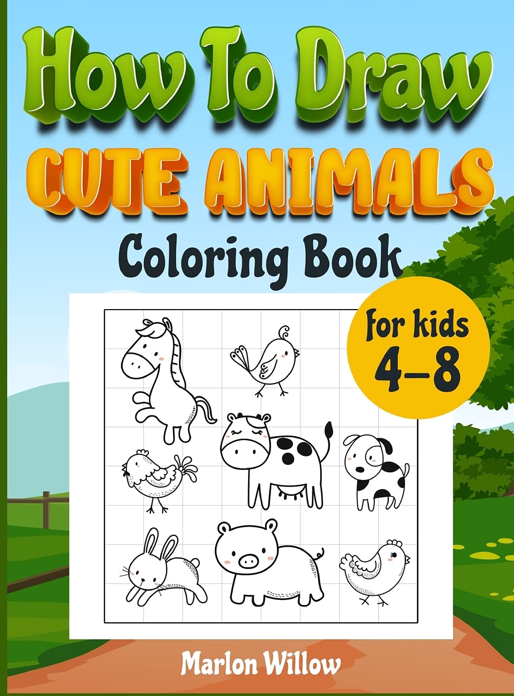 How to draw cute animals  coloring book for kids 4-8 Novels & Short Stories