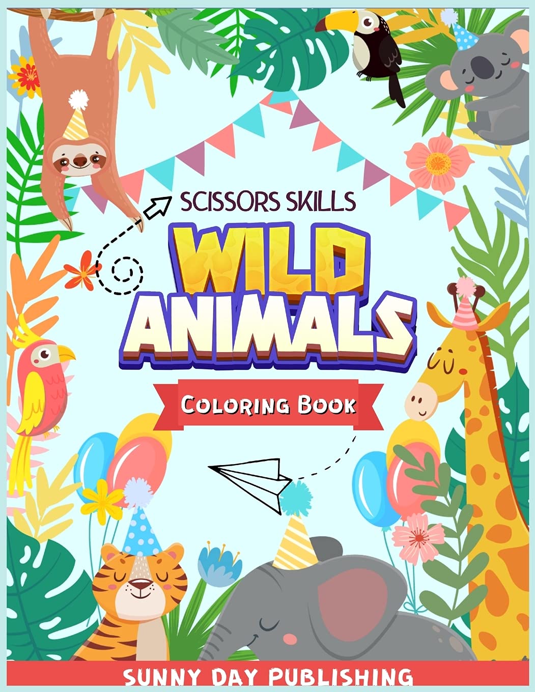 Wild Animals Scissors skills coloring book for kids 4-8 Novels & Short Stories