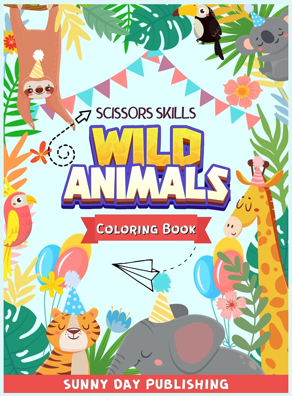 Wild Animals Scissors skills coloring book for kids 4-8 Novels & Short Stories