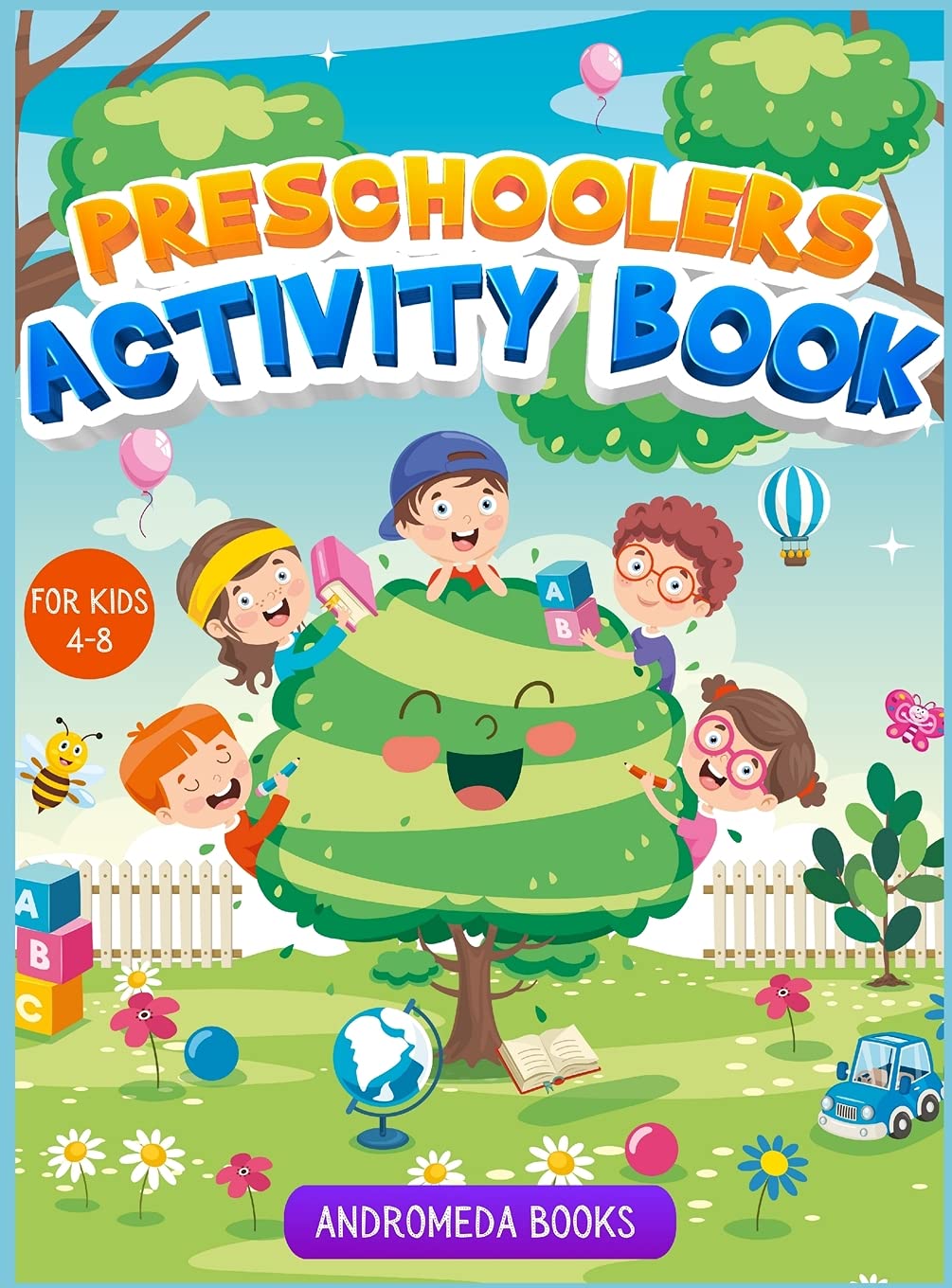 Preschoolers Activity Book for kids 4-8 Tiptoi & Games