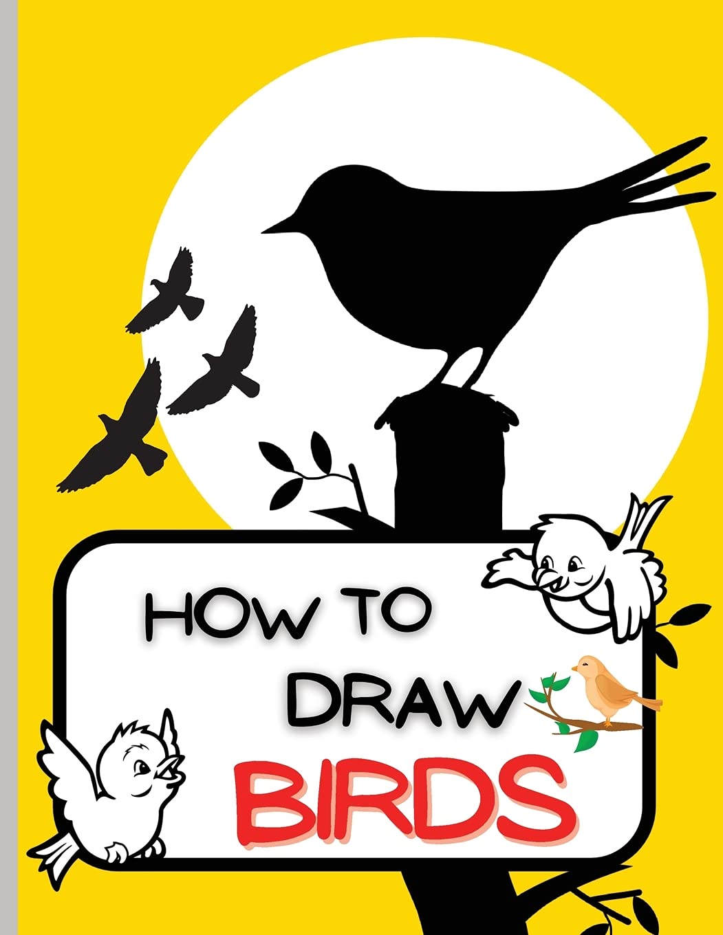 How To Draw Birds: Activity Book for Kids/ 37 How To Draw, Coloring Pages/Coloring book Non-fiction