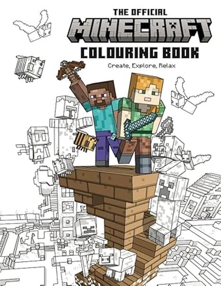 The Official Minecraft Colouring Book Hobbies & Crafts