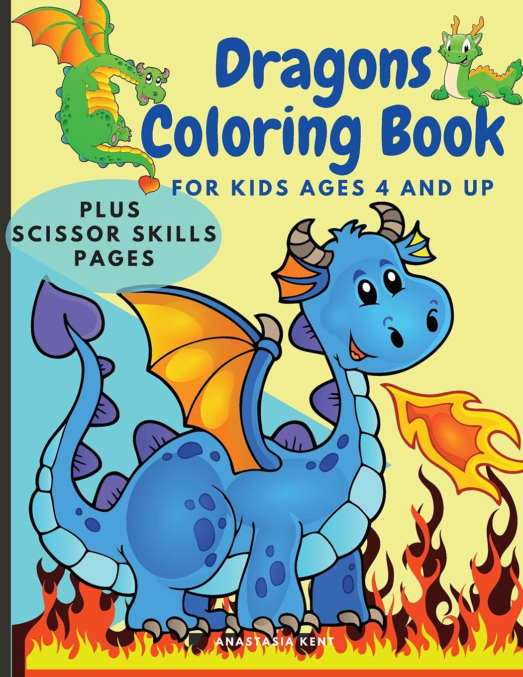 Dragons Coloring Book for Kids Ages 4 and UP Tiptoi & Games