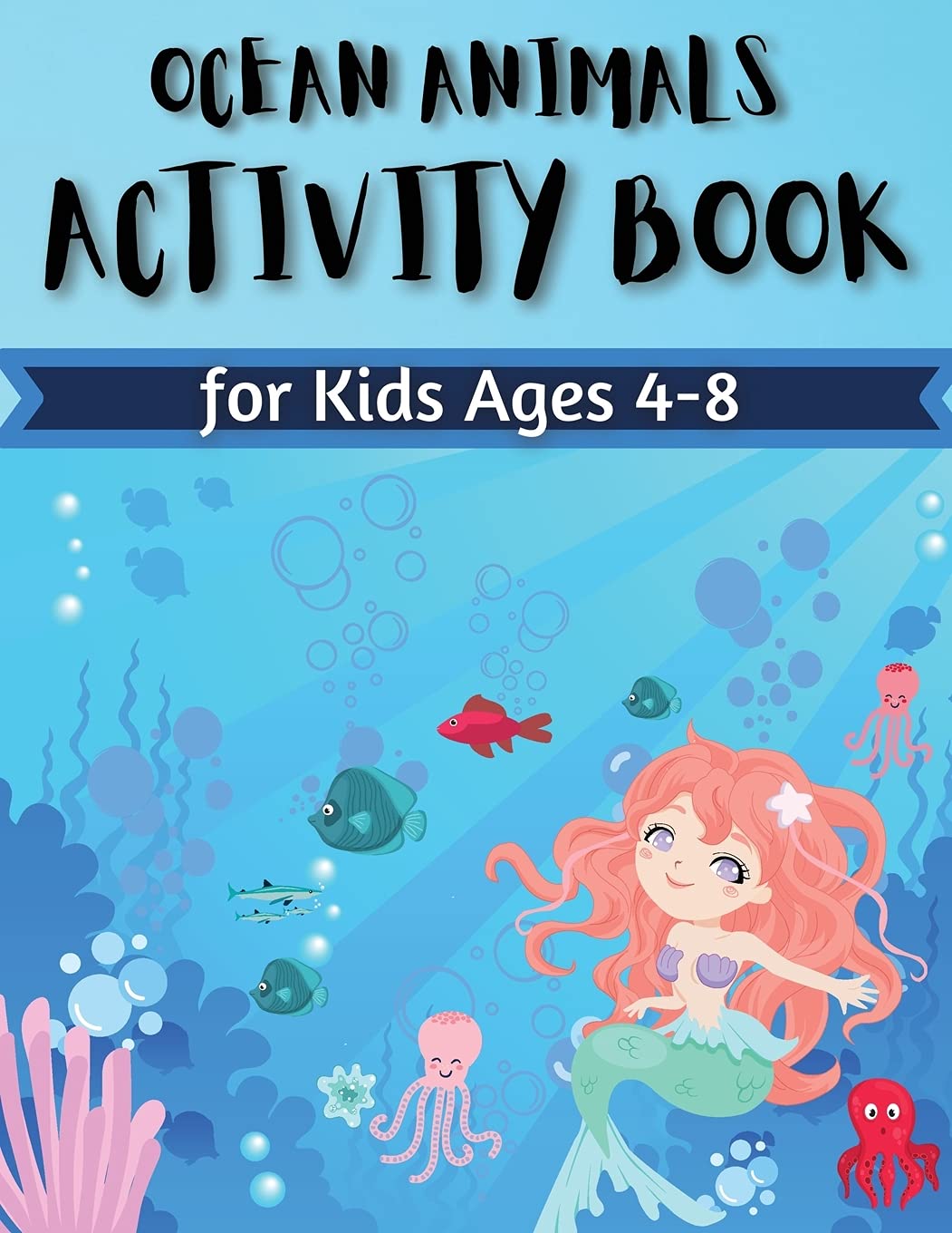 Ocean Animals Activity Book for Kids Ages 4-8 Tiptoi & Games
