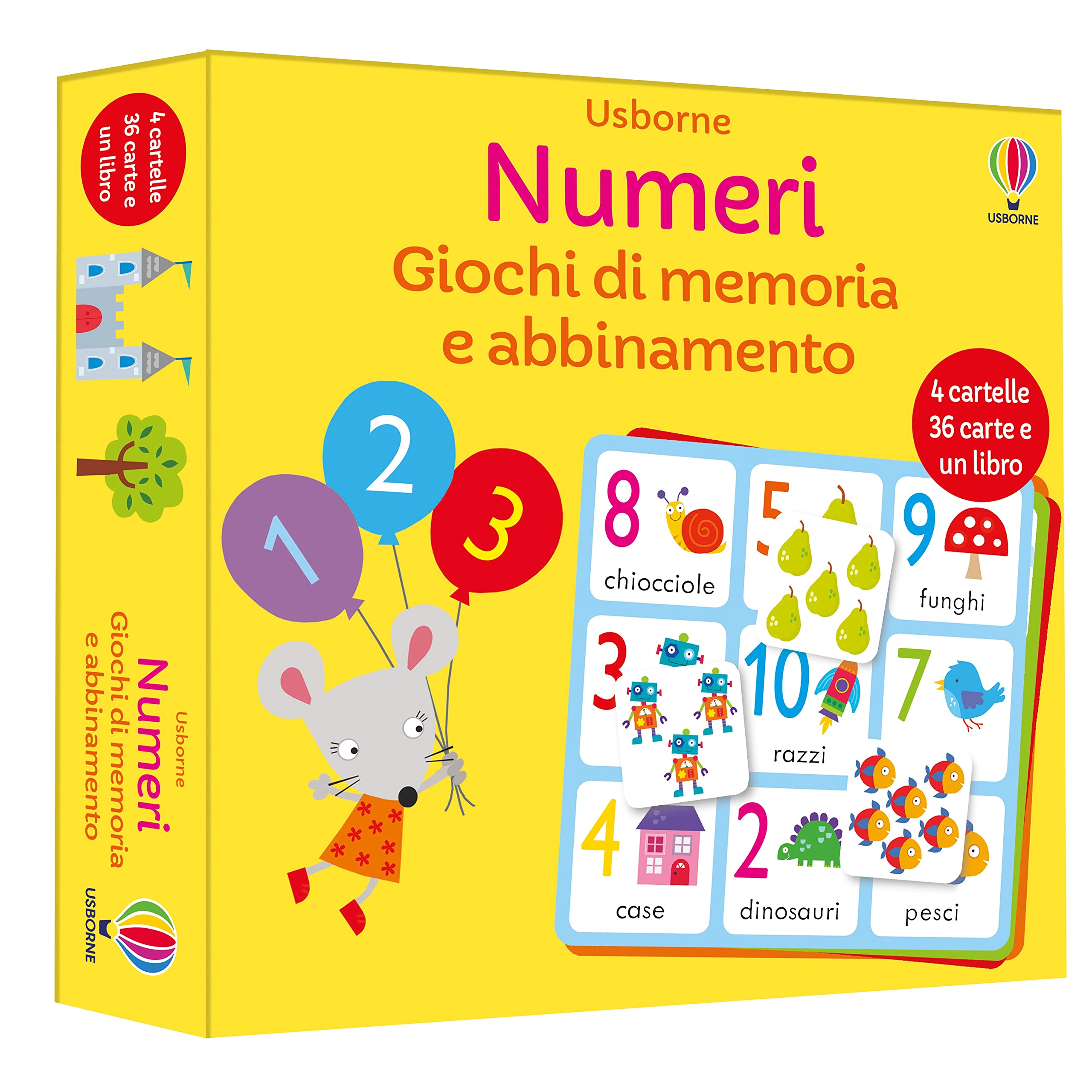 Numeri. Ediz. a colori. Con 4 cartelle. Con libro illustrato (Giochi di memoria e abbinamento) Non-fiction