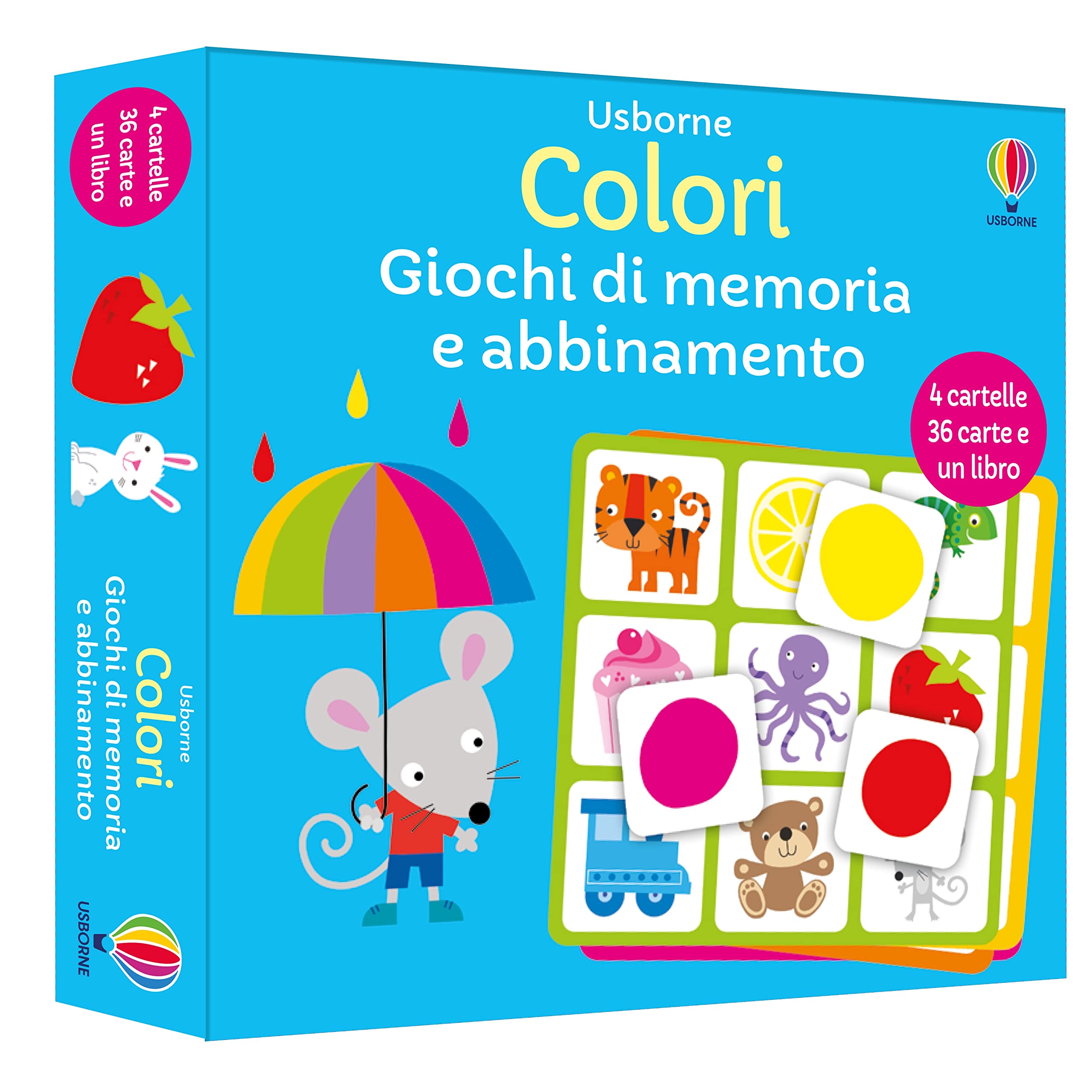 Colori. Con 4 cartelle. Con Libro in brossura (Giochi di memoria e abbinamento) Non-fiction