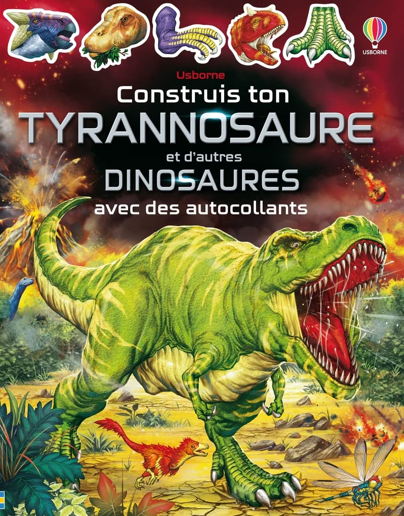 Construis ton tyrannosaure et d'autres dinosaures avec des autocollants book