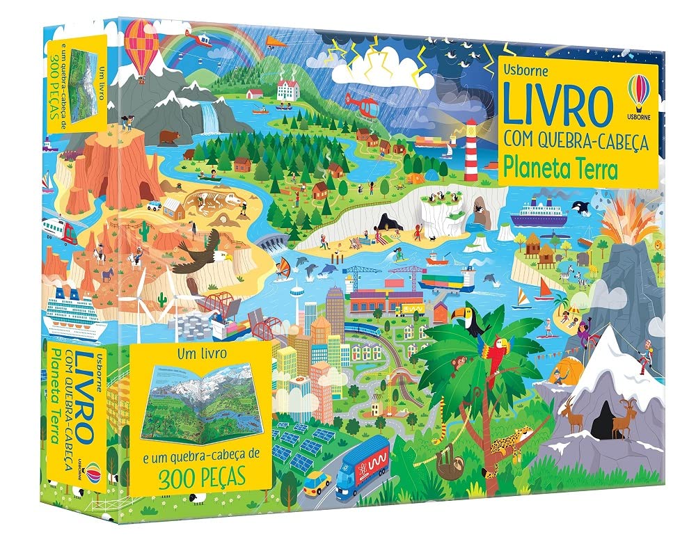 livro livro com quebra cabeca planeta terra 00 Books