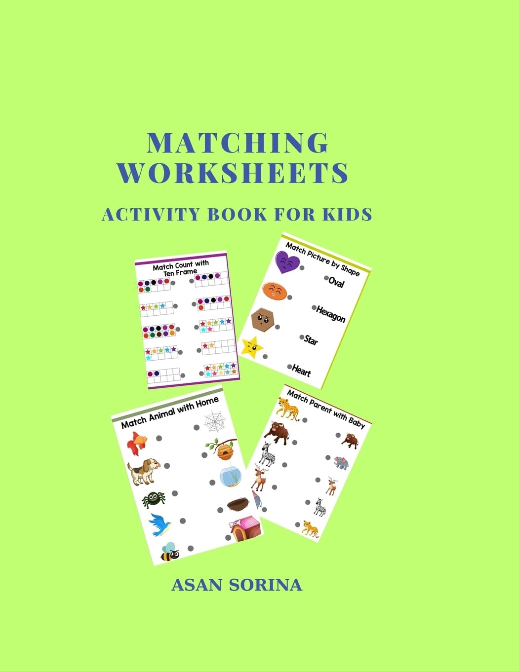 Matching Worksheets, Activity Book for Kids Tiptoi & Games