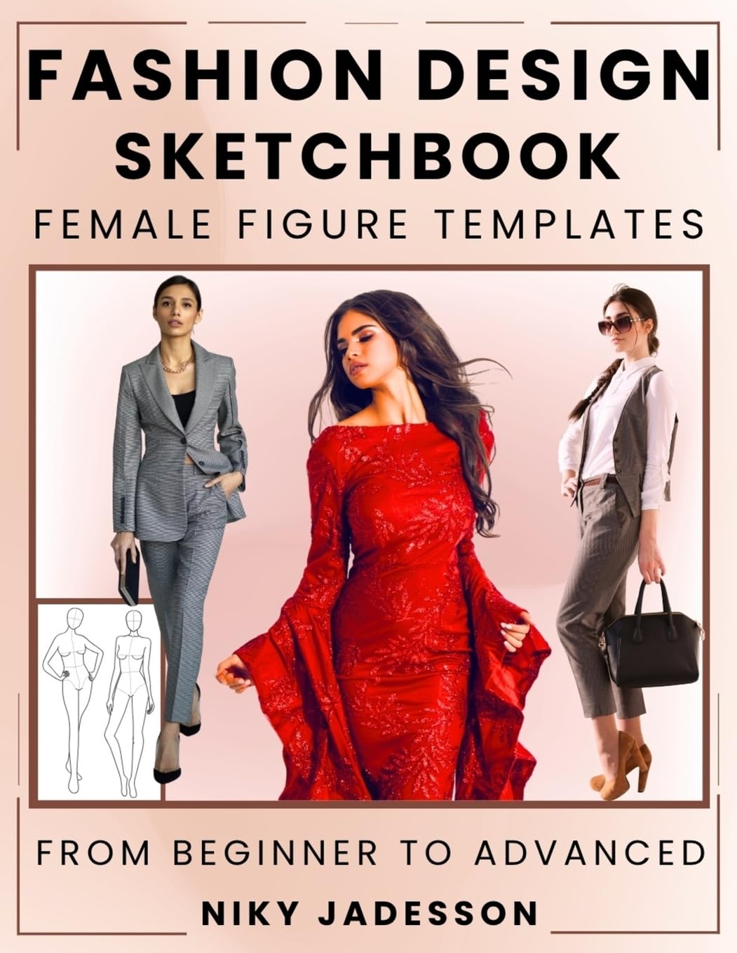 Fashion Design Sketchbook Female Figure Templates Architecture