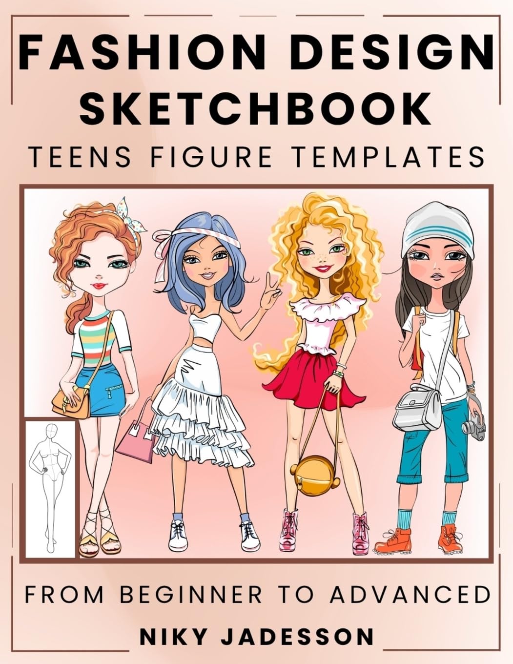 Fashion Design Sketchbook Teens Figure Templates Education