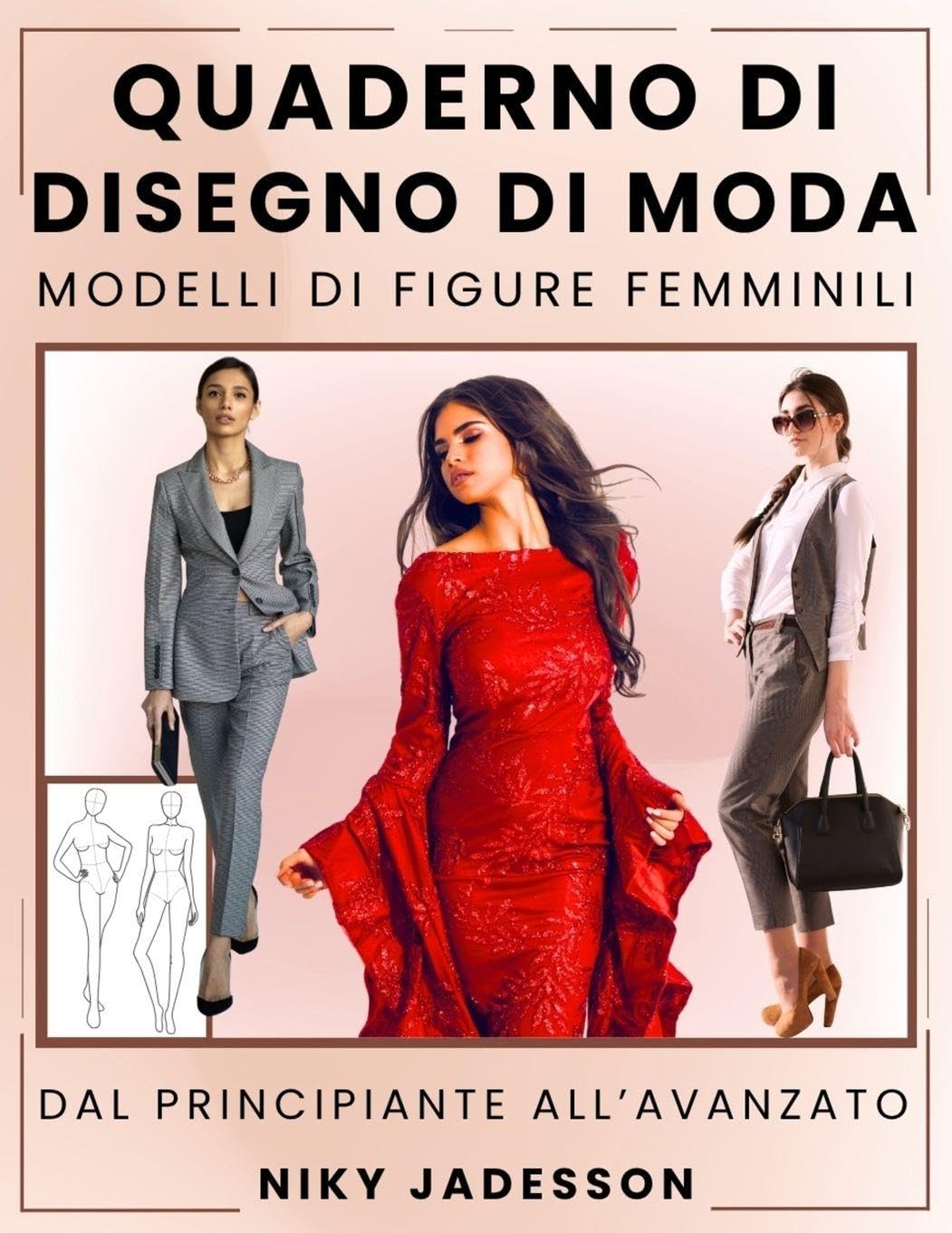 Quaderno di Disegno di Moda Modelli di Figure Femminili Architecture