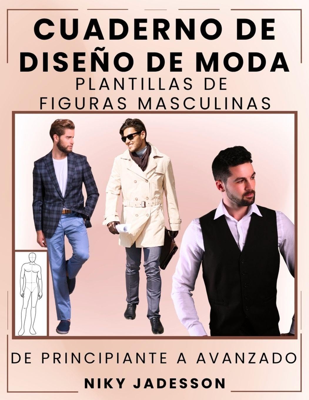 Cuaderno de Diseño de Moda Plantillas de Figuras Masculinas Architecture
