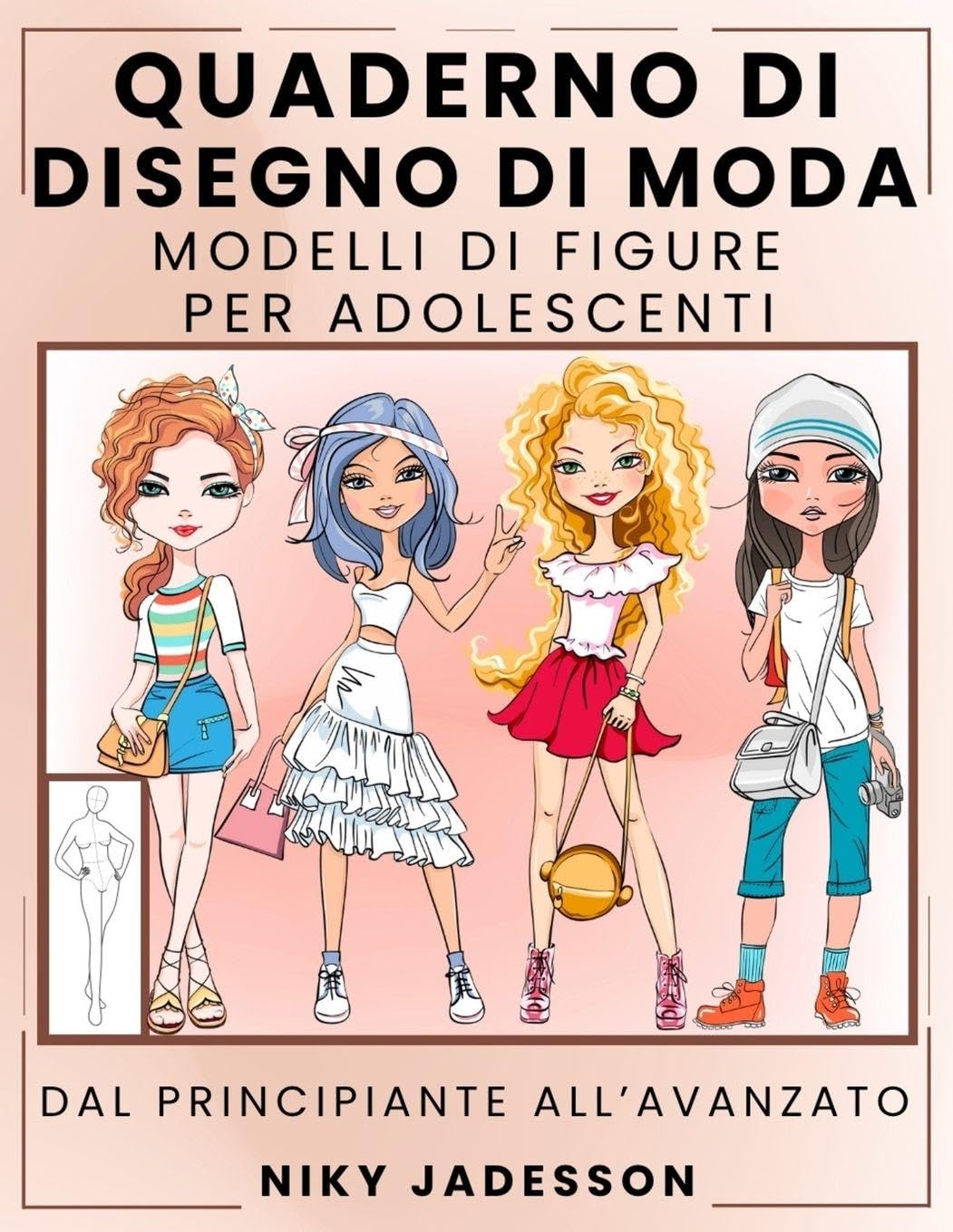 Quaderno di Disegno di Moda Modelli di Figure per Adolescenti Education