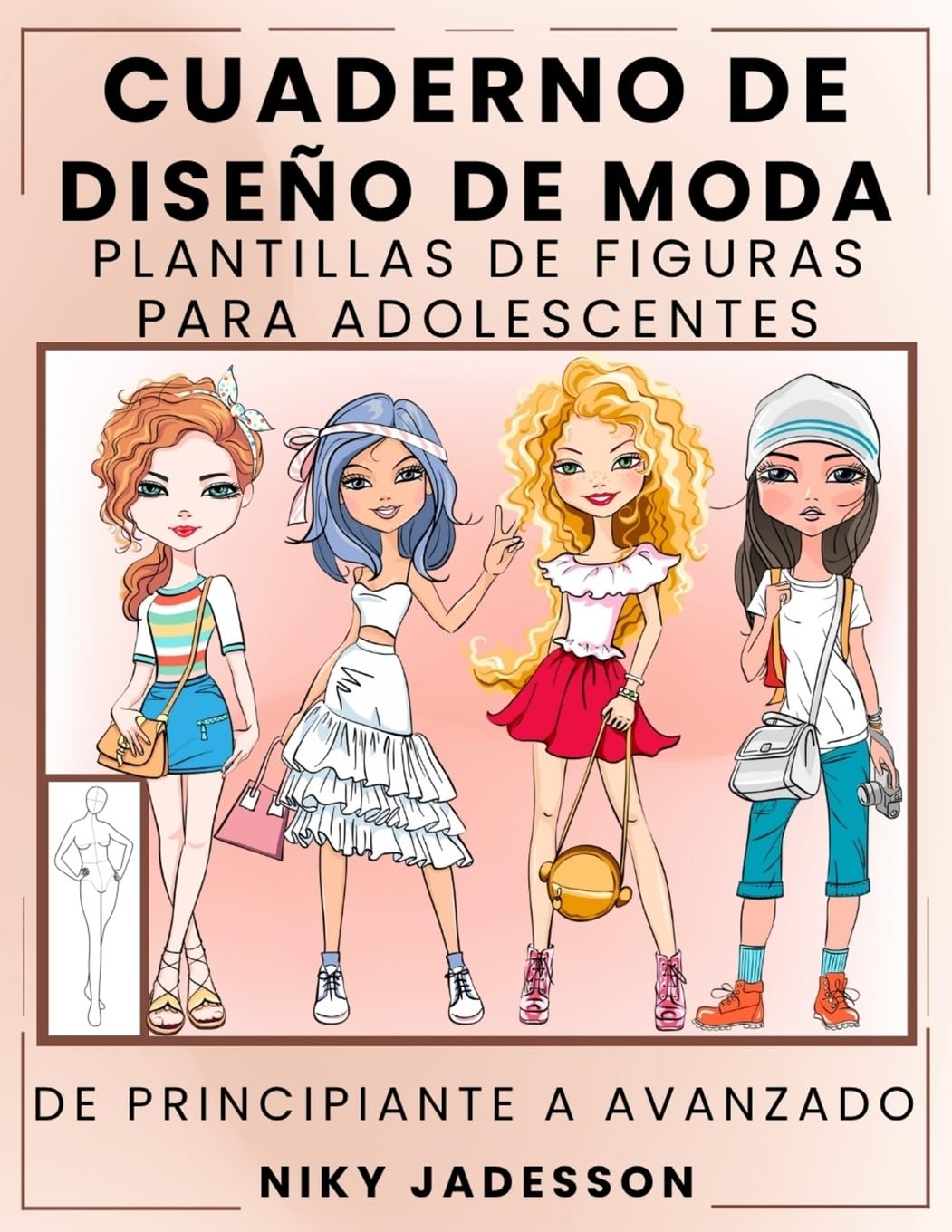 Cuaderno de Diseño de Moda Plantillas de Figuras para Adolescentes Education