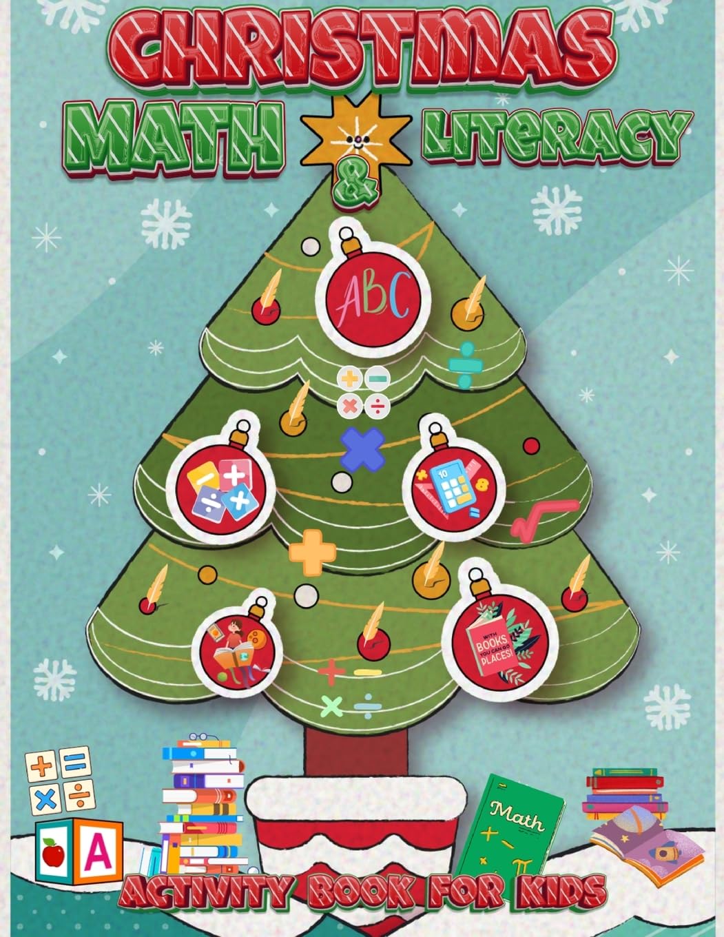 Christmas Math and Literacy Activity Book for Kids Tiptoi & Games
