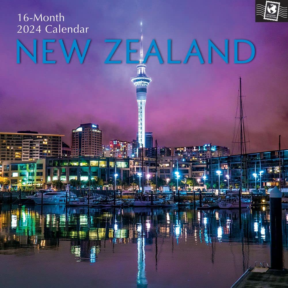 New Zealand – Neuseeland 2024 – 16-Monatskalender: Original The Gifted Stationery Co. Ltd (Wall-Kalender) Leisure, Home & Garden