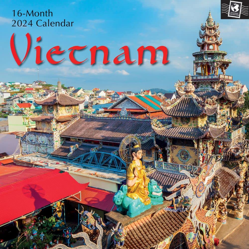 Vietnam 2024 – 16-Monatskalender: Original The Gifted Stationery Co. Ltd (Wall-Kalender) Leisure, Home & Garden