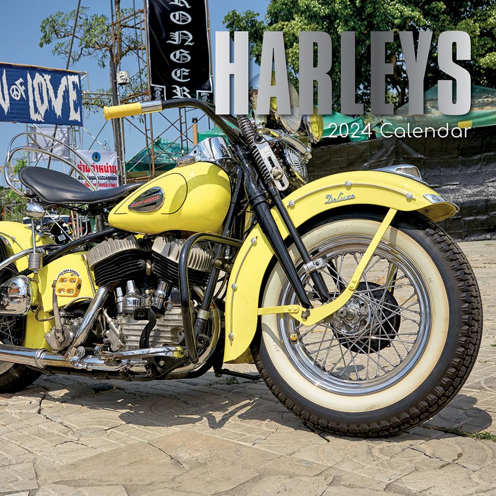 Harleys – Harley Davidson 2024 – 16-Monatskalender: Original The Gifted Stationery Co. Ltd (Wall-Kalender) Calendars