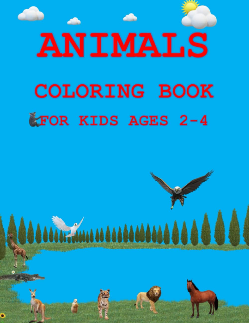 Animals Coloring Book: For Kids Ages 2-4 Tiptoi & Games