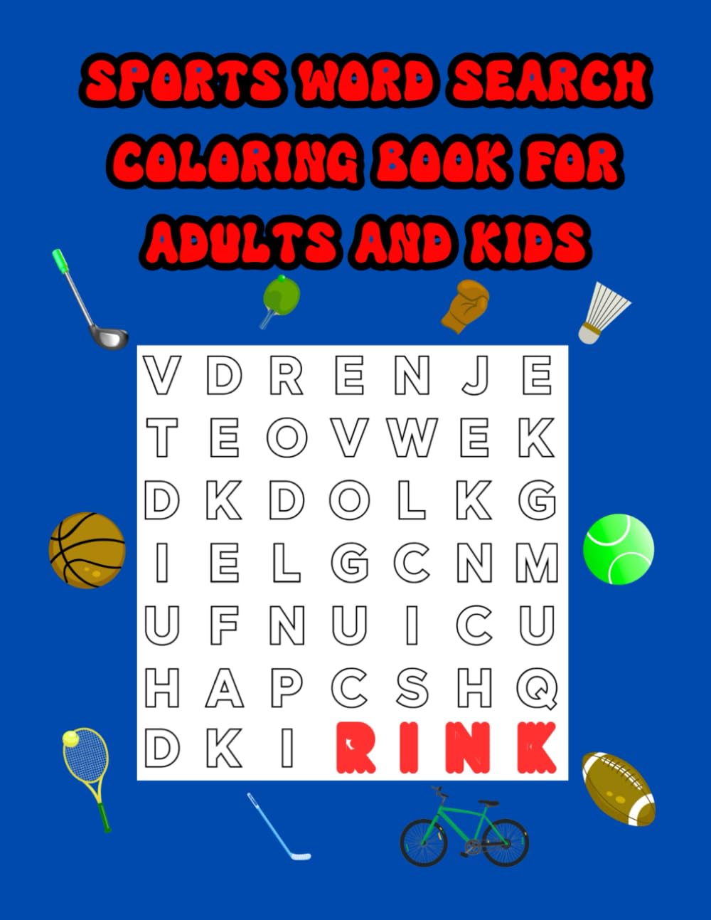 SPORTS WORD SEARCH COLORING BOOK FOR ADULTS AND KIDS Leisure & Fun