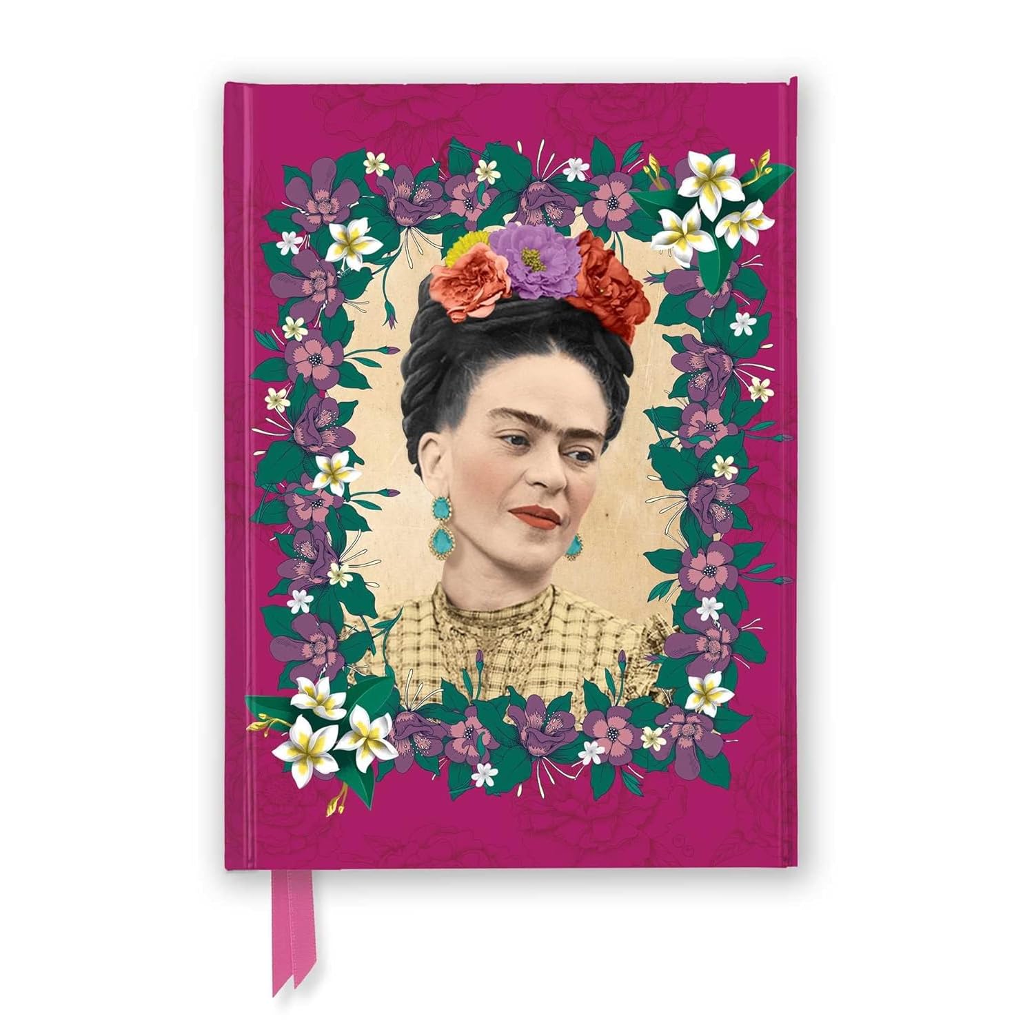 Premium Notizbuch DIN A5: Frida Kahlo, Dunkles Pink: Unser hochwertiges, liniertes Blankbook mit festem, künstlerisch geprägtem Einband und ... Notizbuch DIN A 5 mit Magnetverschluss) Media & Communication