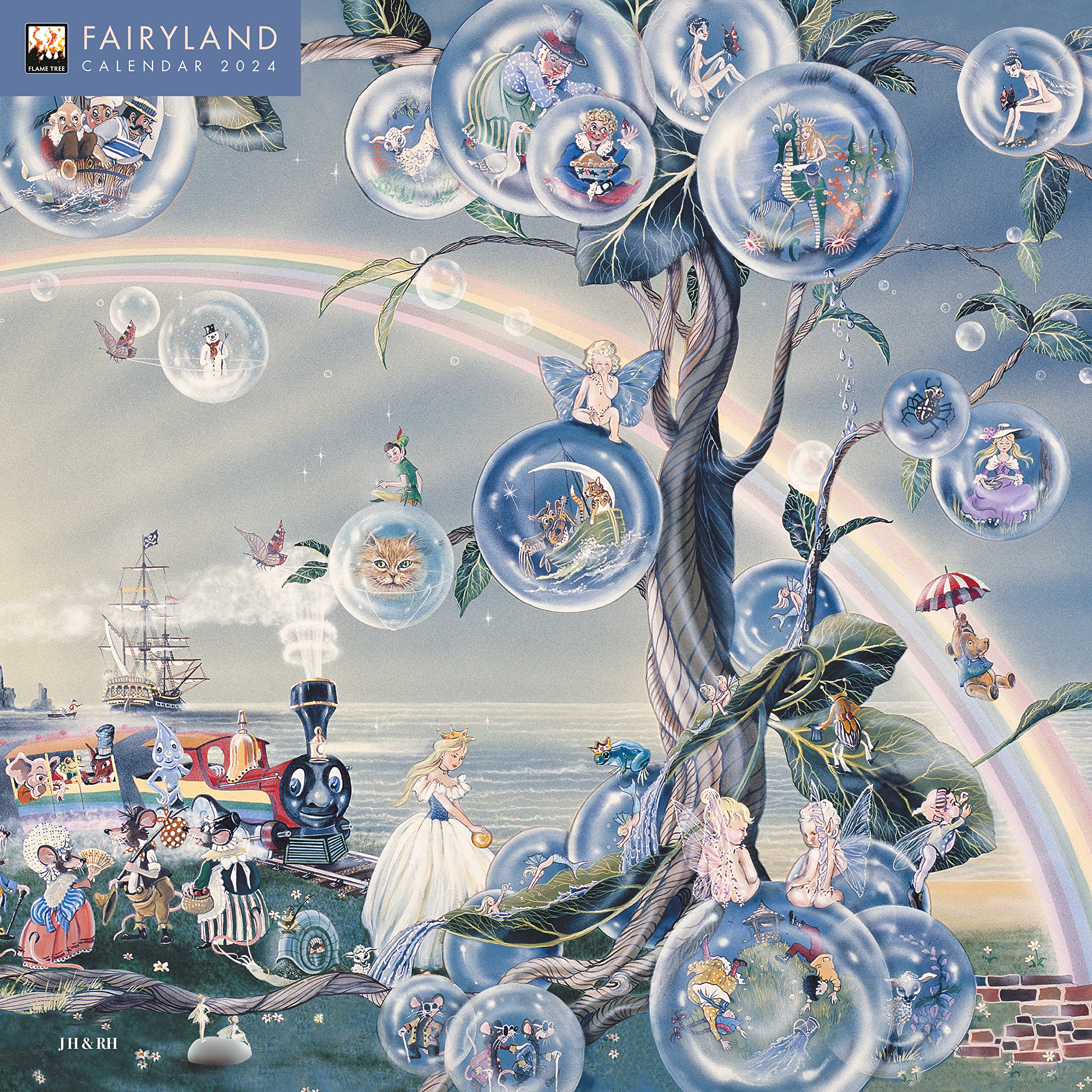 Fairyland – Feenland 2024: Original Flame Tree Publishing-Kalender (Wall-Kalender) Film, Art & Culture