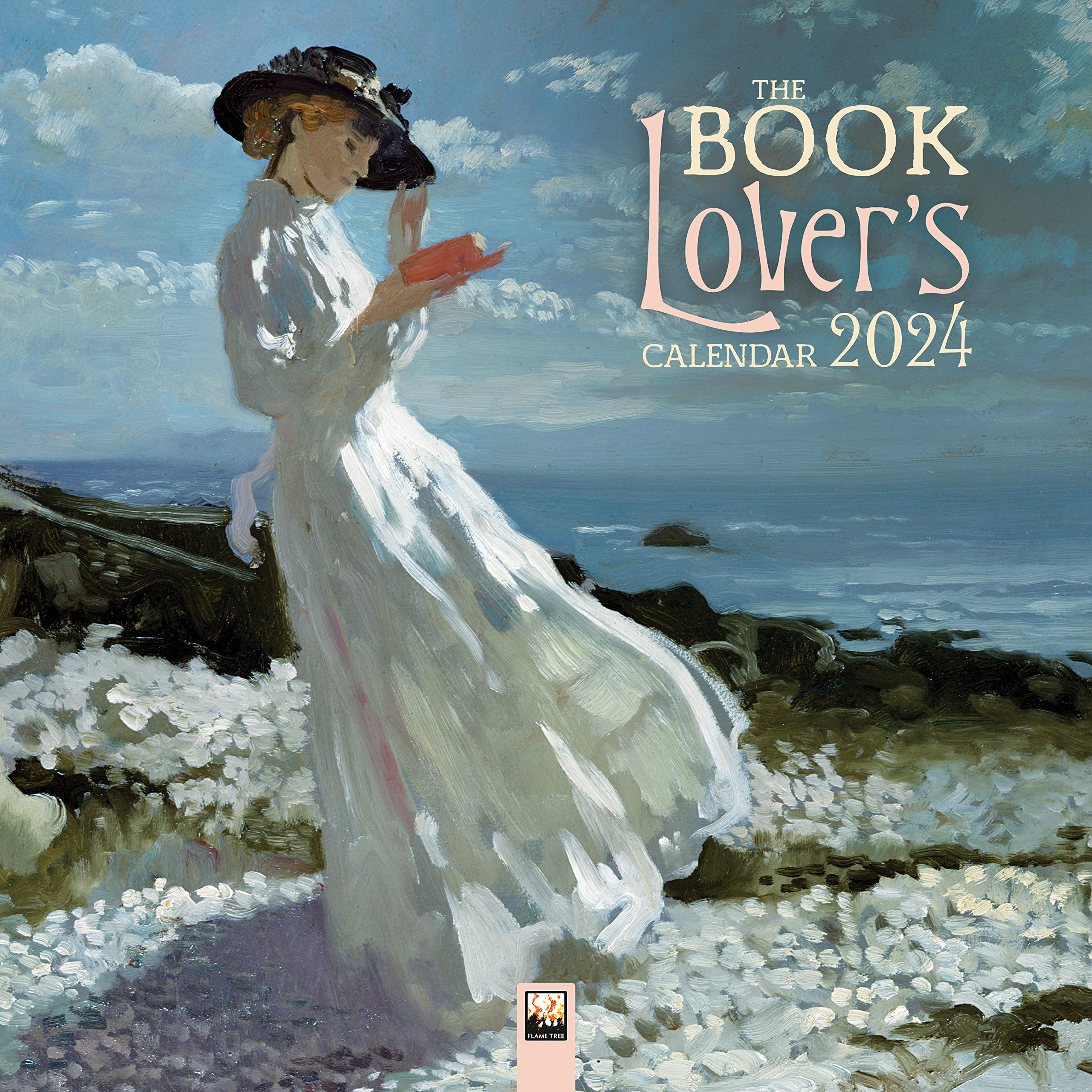 The Book Lover's – Die Bücherliebhaber 2024: Original Flame Tree Publishing-Kalender (Wall-Kalender) Film, Art & Culture