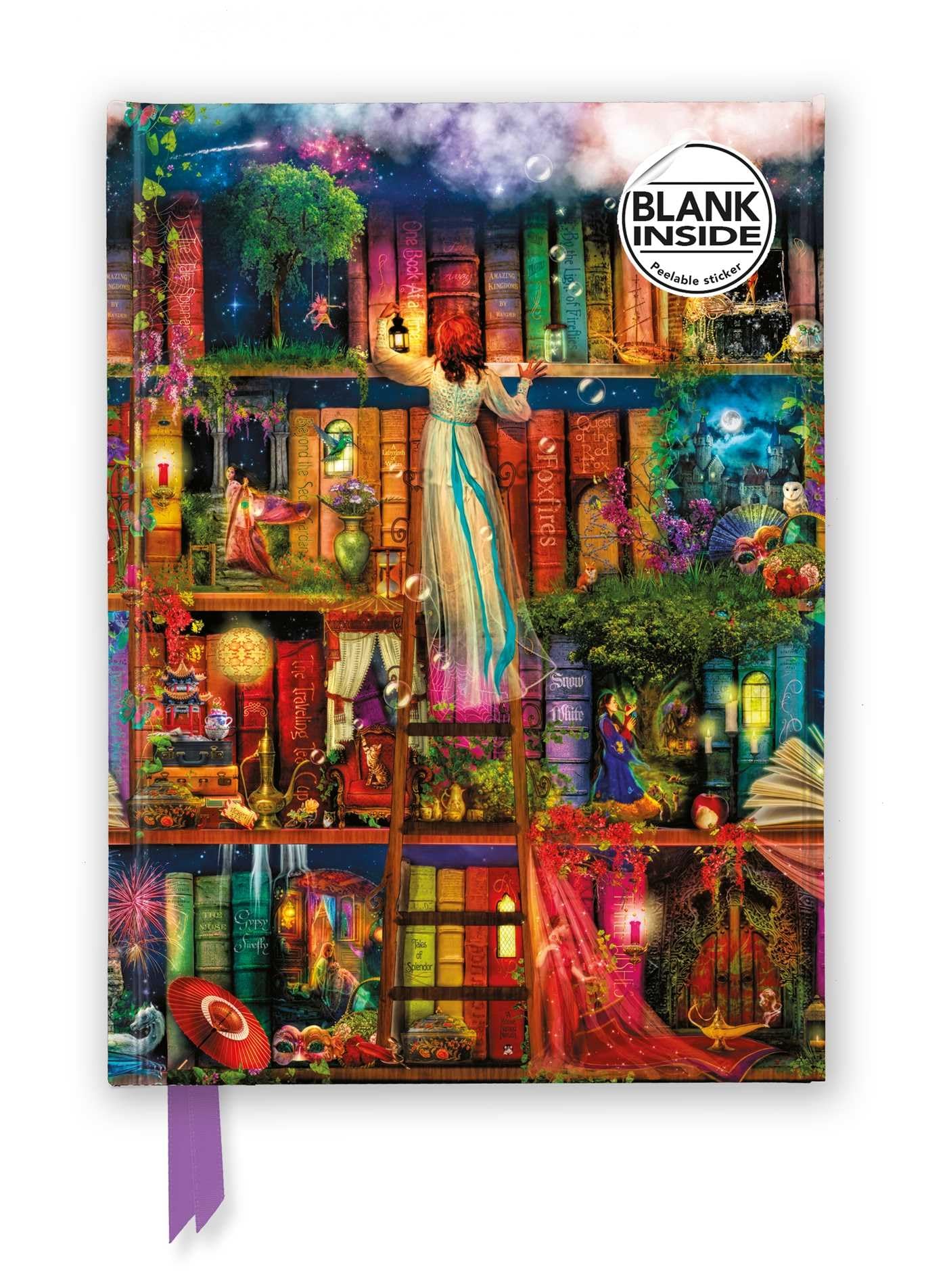 Premium Notizbuch Blank DIN A5: Aimee Stewart, Bücherregal Schatzjäger: Unser hochwertiges Blankbook mit festem, künstlerisch geprägtem Einband (Premium Notizbuch DIN A 5 mit Magnetverschluss) Media & Communication
