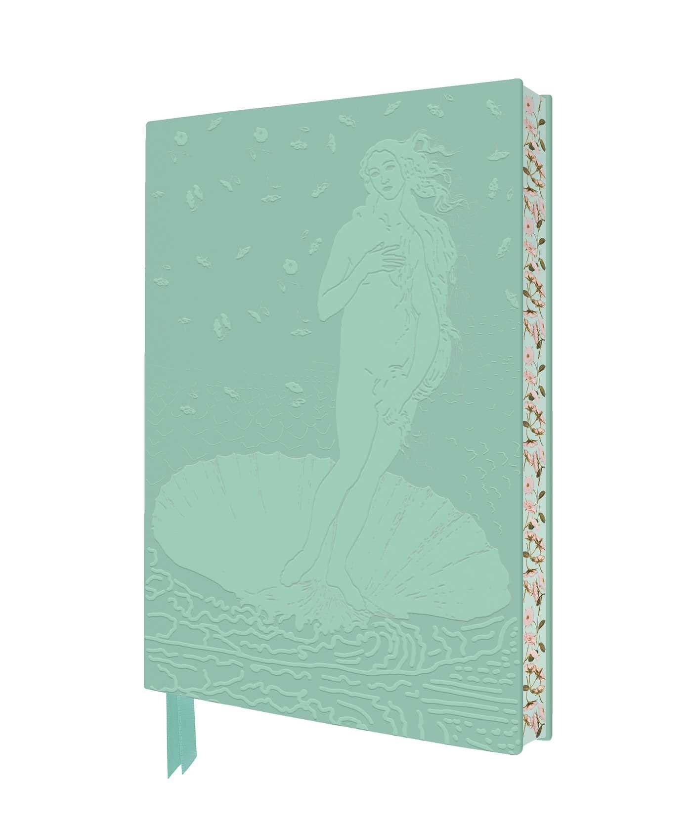 Exquisit Premium Notizbuch DIN A5: Sandro Botticelli, Die Geburt der Venus: Unser hochwertiges, liniertes Blankbook mit Softcovereinband aus ... künstlerisch gestaltetem Buchschnitt Business, Finance & Career