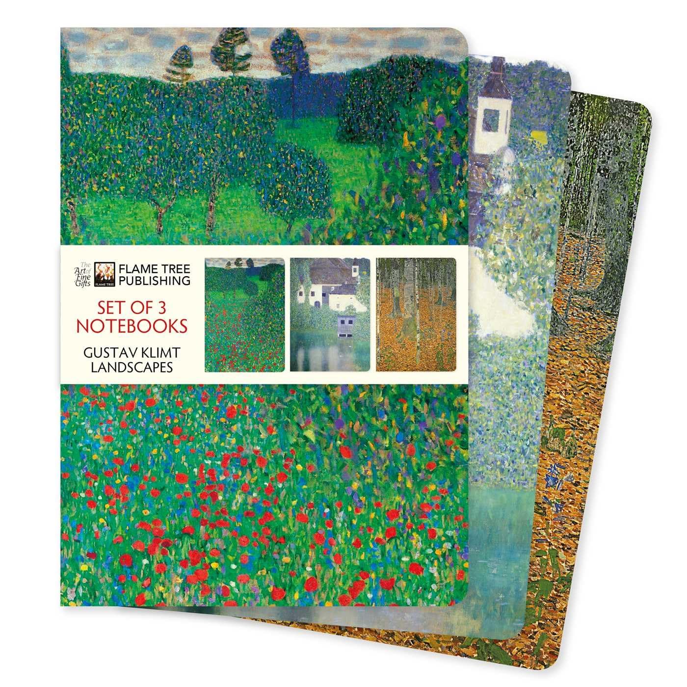 Gustav Klimt: Landscapes Set of 3 Standard Notebooks Media & Communication