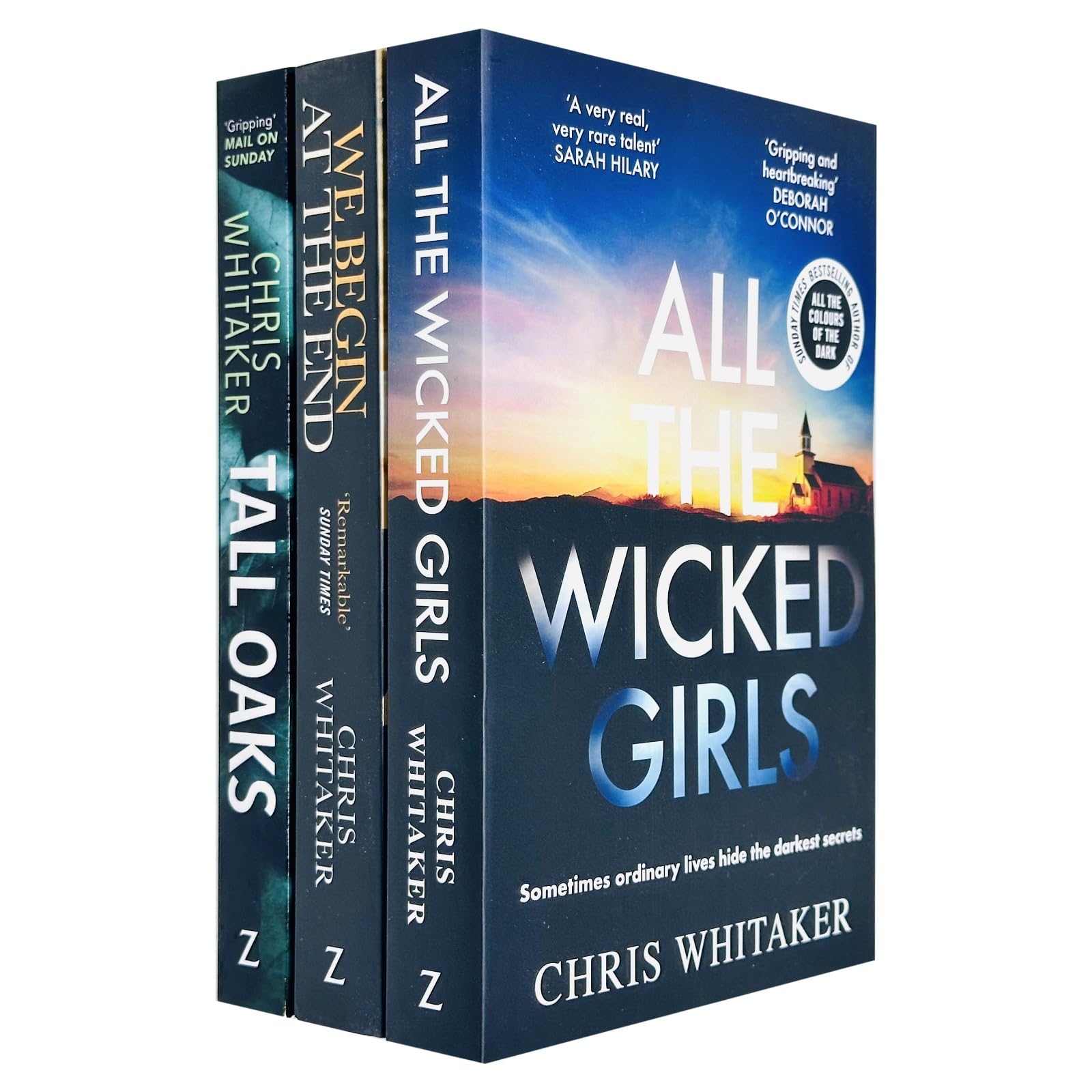 Chris Whitaker Collection 3 Books Set (We Begin at the End, Tall Oaks, All The Wicked Girls) Contemporary literature