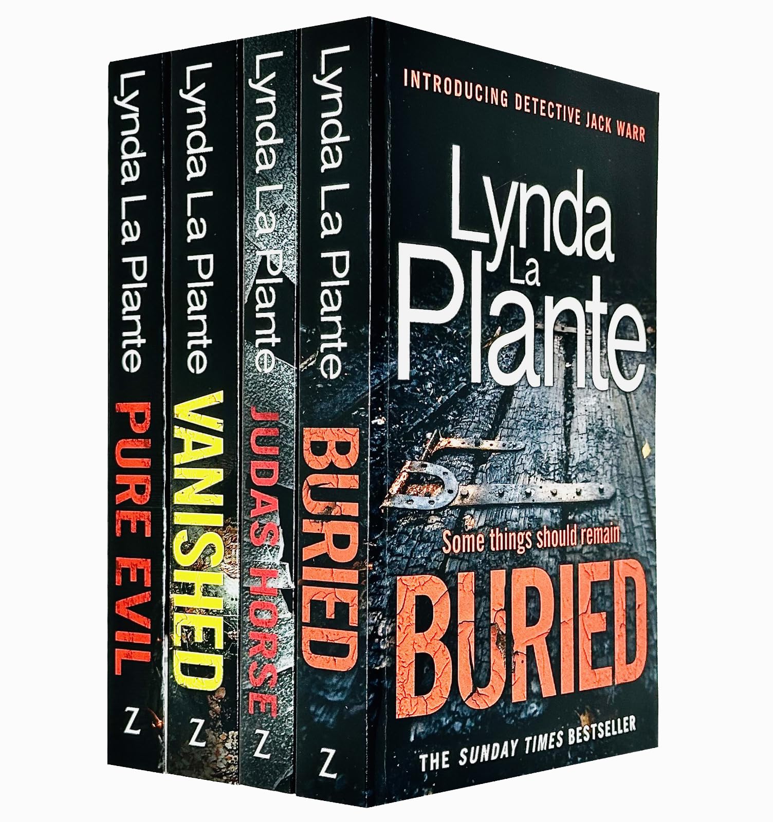 Detective Jack Warr Series & Pure Evil 4 Books Collection Set By Lynda La Plante(Buried, Judas Horse, Vanished & Pure Evil) Books