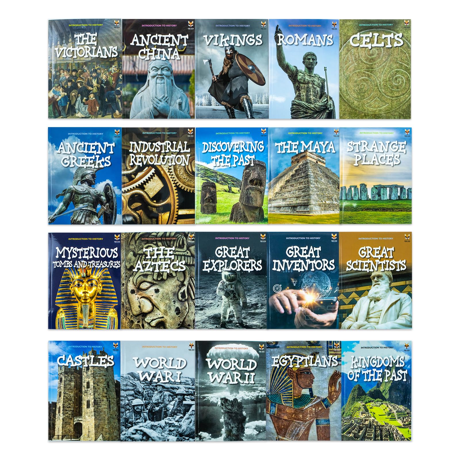 Children Introduction to History for Beginners(Series 1 & 2) 20 Books Collection Set Non-fiction