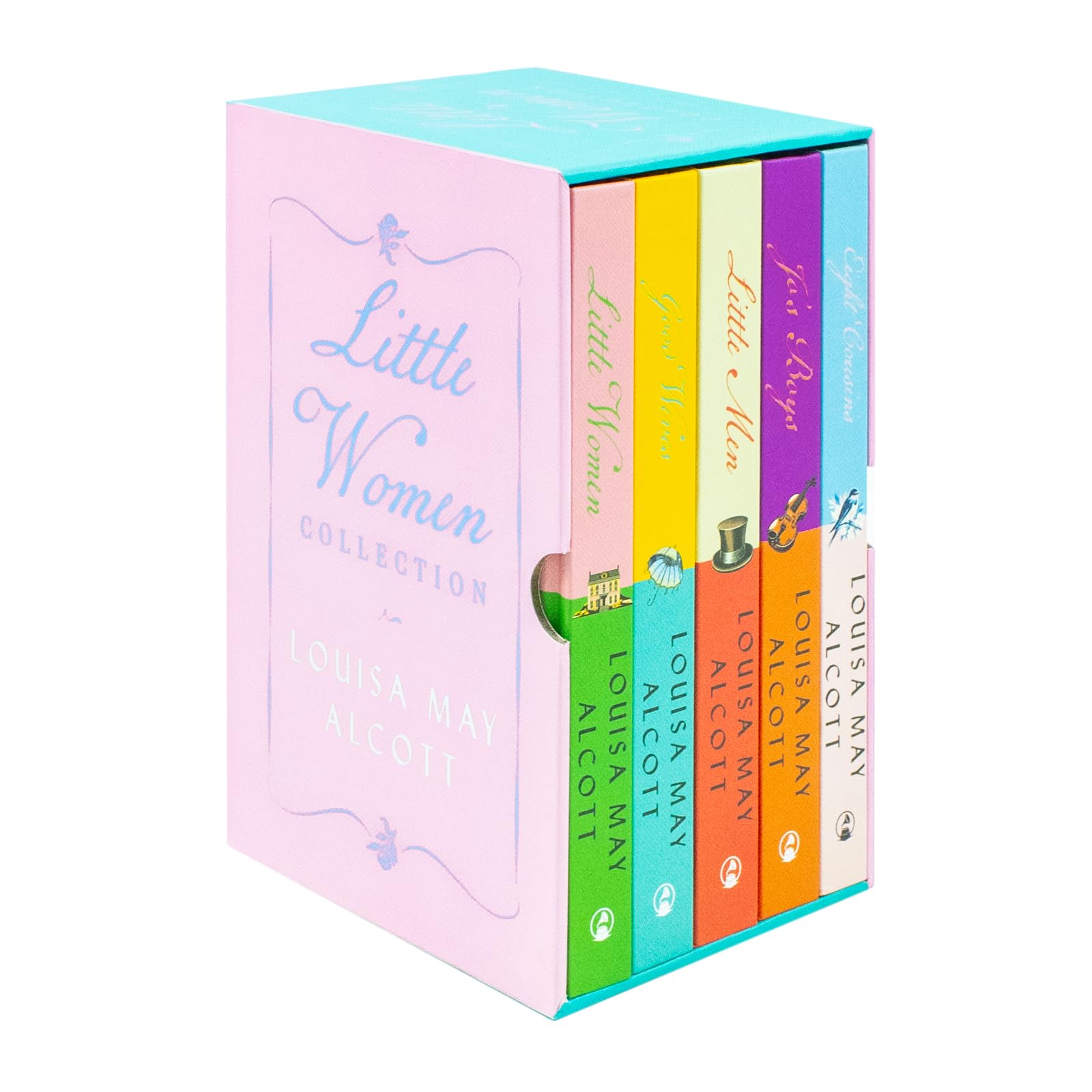 Little Women 5 Hardback Book Collection Set: (Little Women, Good Wives, Little Men, Jo's Boys, Eight Cousins) Classics