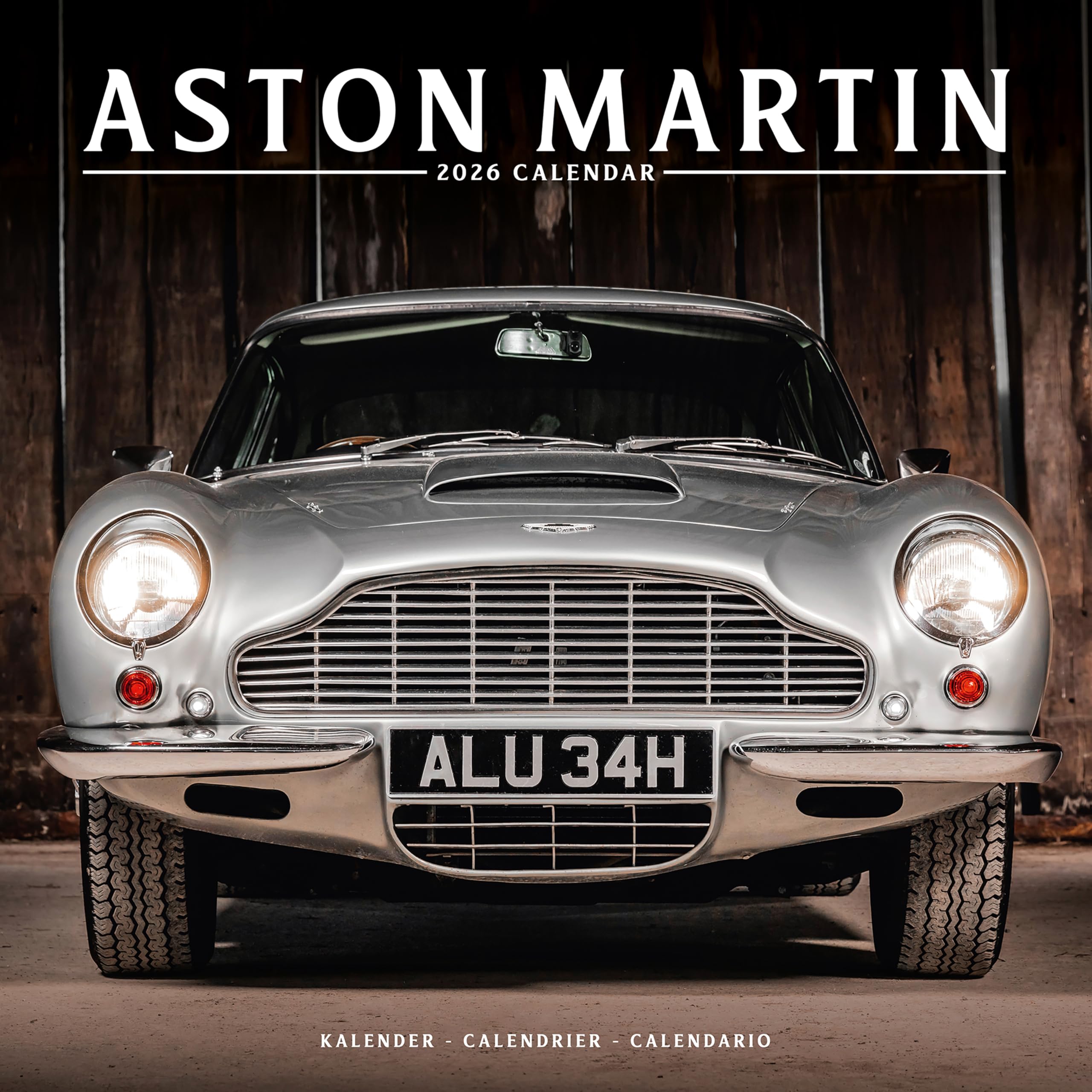 Aston Martin Calendar 2026 Square Car Wall Calendar - 16 Month Books