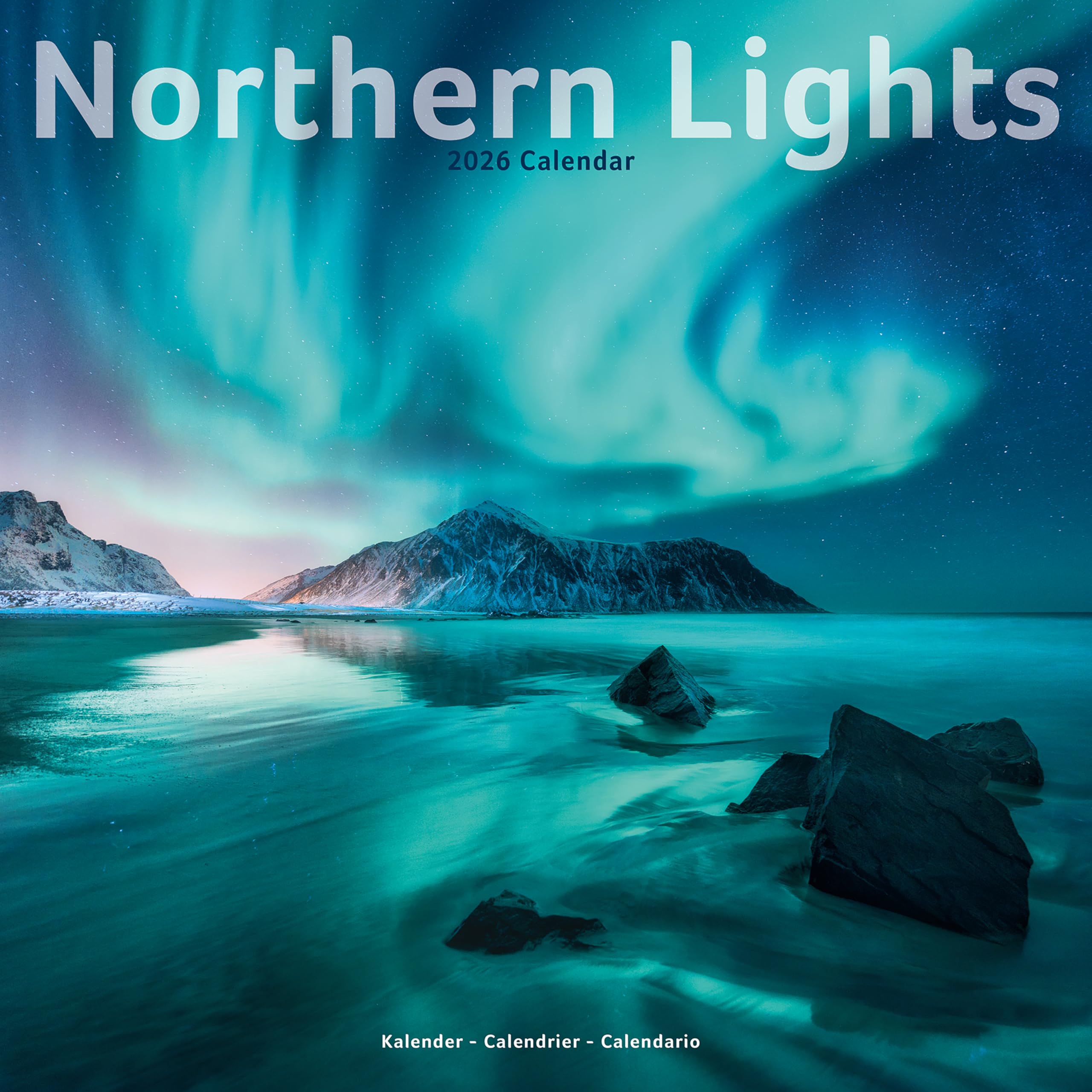 Northern Lights Calendar 2026 Square Travel Wall Calendar - 16 Month Books