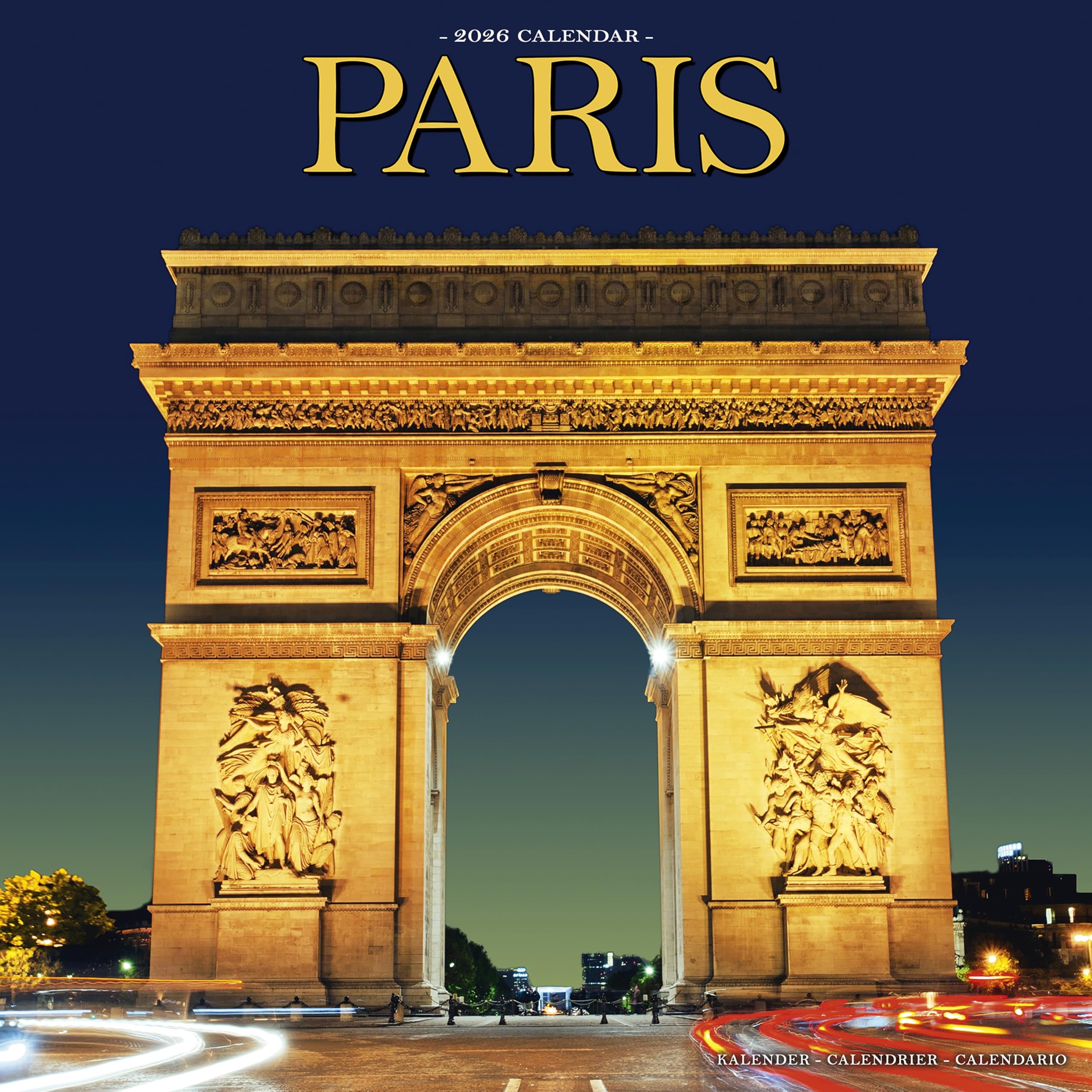 Paris Calendar 2026 Square Travel Wall Calendar - 16 Month Books