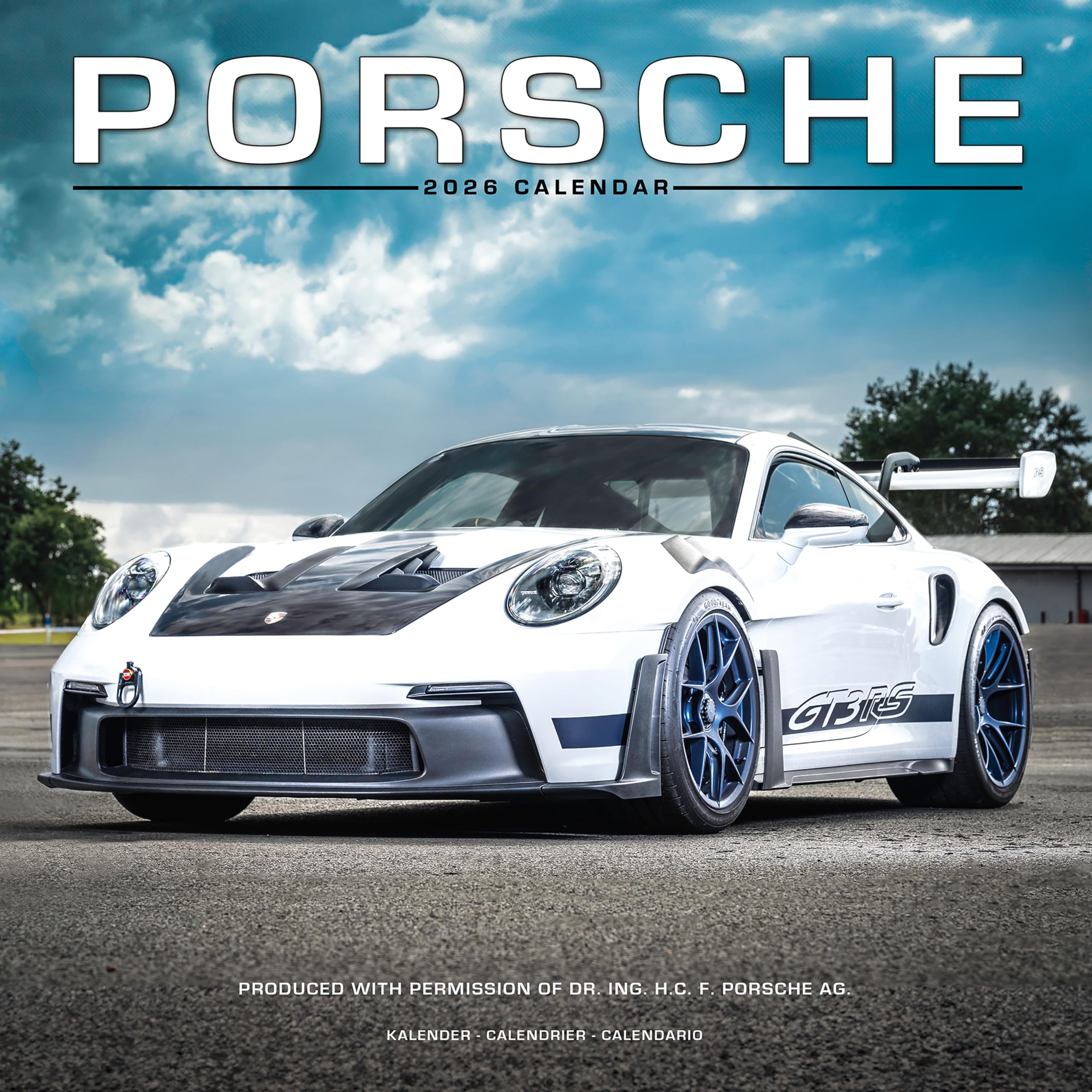 Porsche Calendar 2026 Square Car Wall Calendar - 16 Month Books
