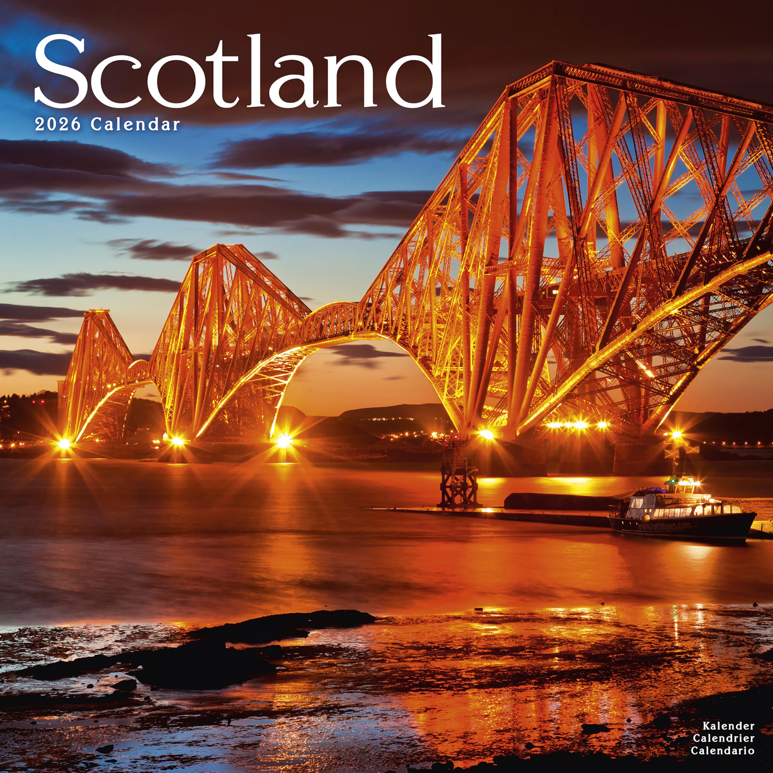 Scotland Calendar 2026 Square Travel Wall Calendar - 16 Month Books